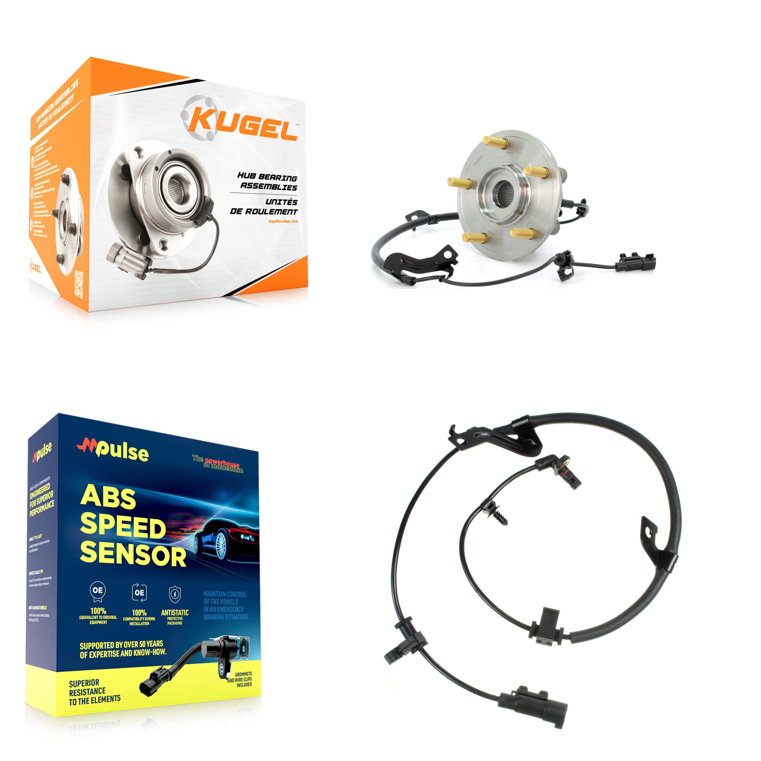 Kugel - K7S-101700 - Rear Left Wheel Bearing and Hub Assembly Kits