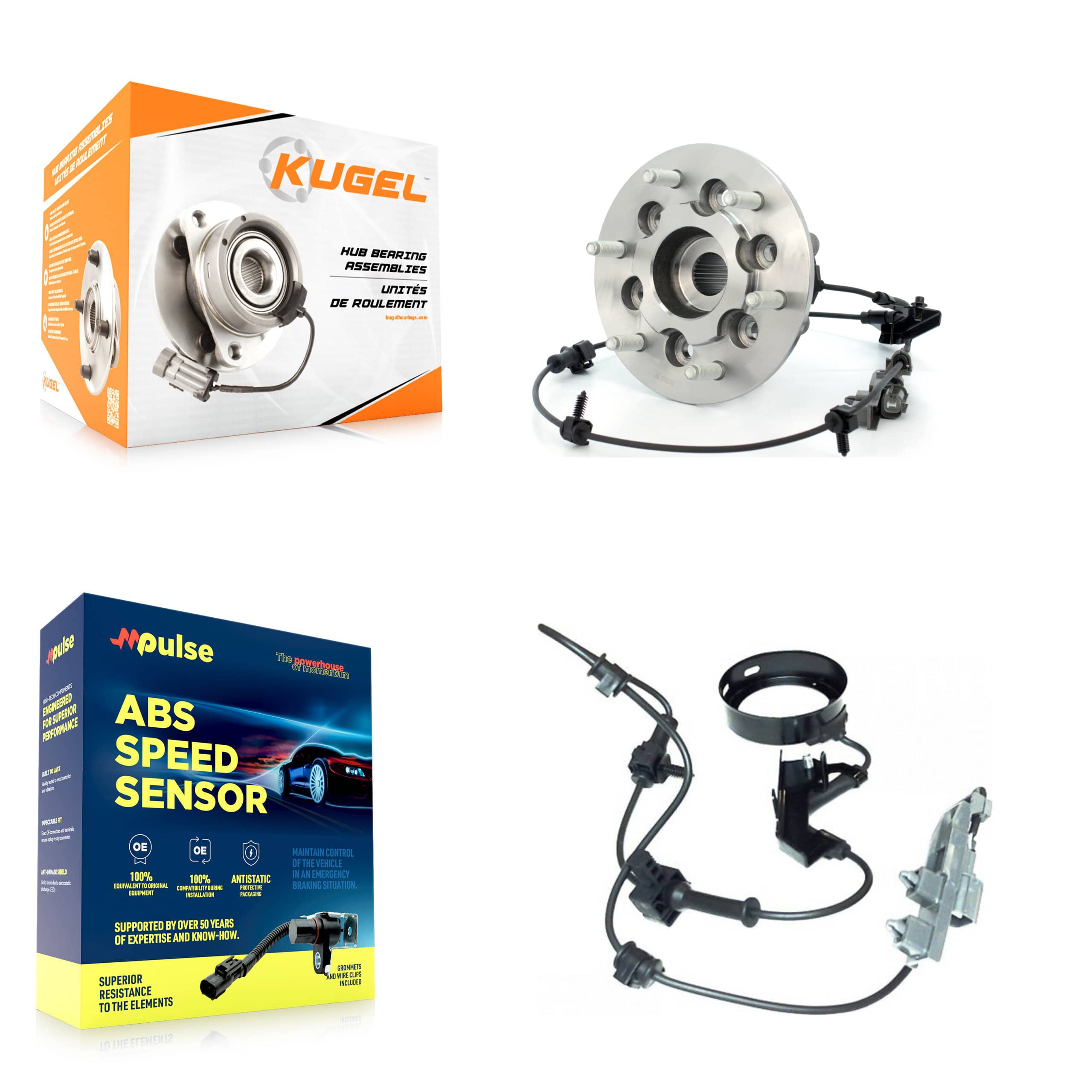 Kugel - K7S-101713 - Front Right Wheel Bearing and Hub Assembly Kits