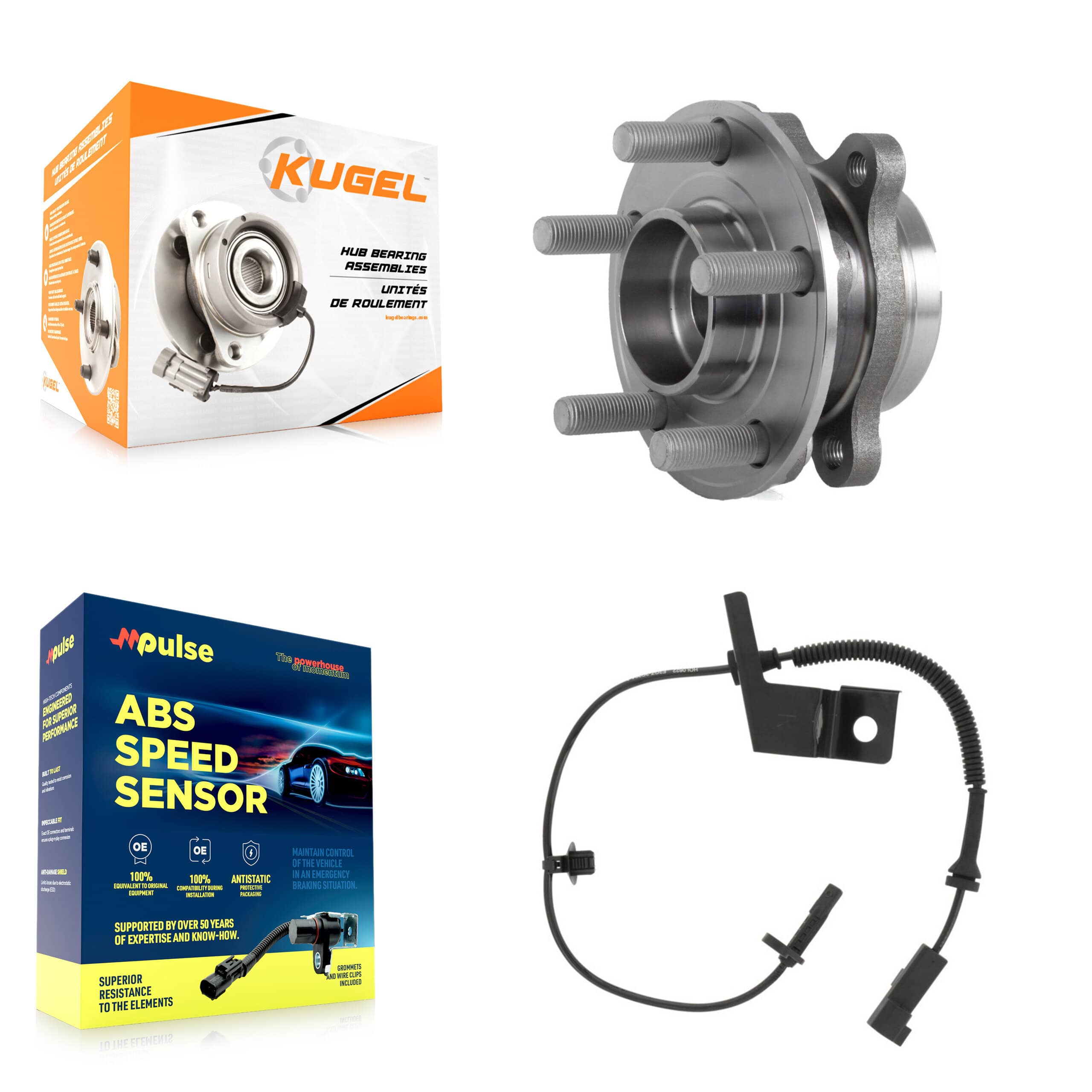 Kugel - K7S-102227 - Front Wheel Bearing and Hub Assembly Kits