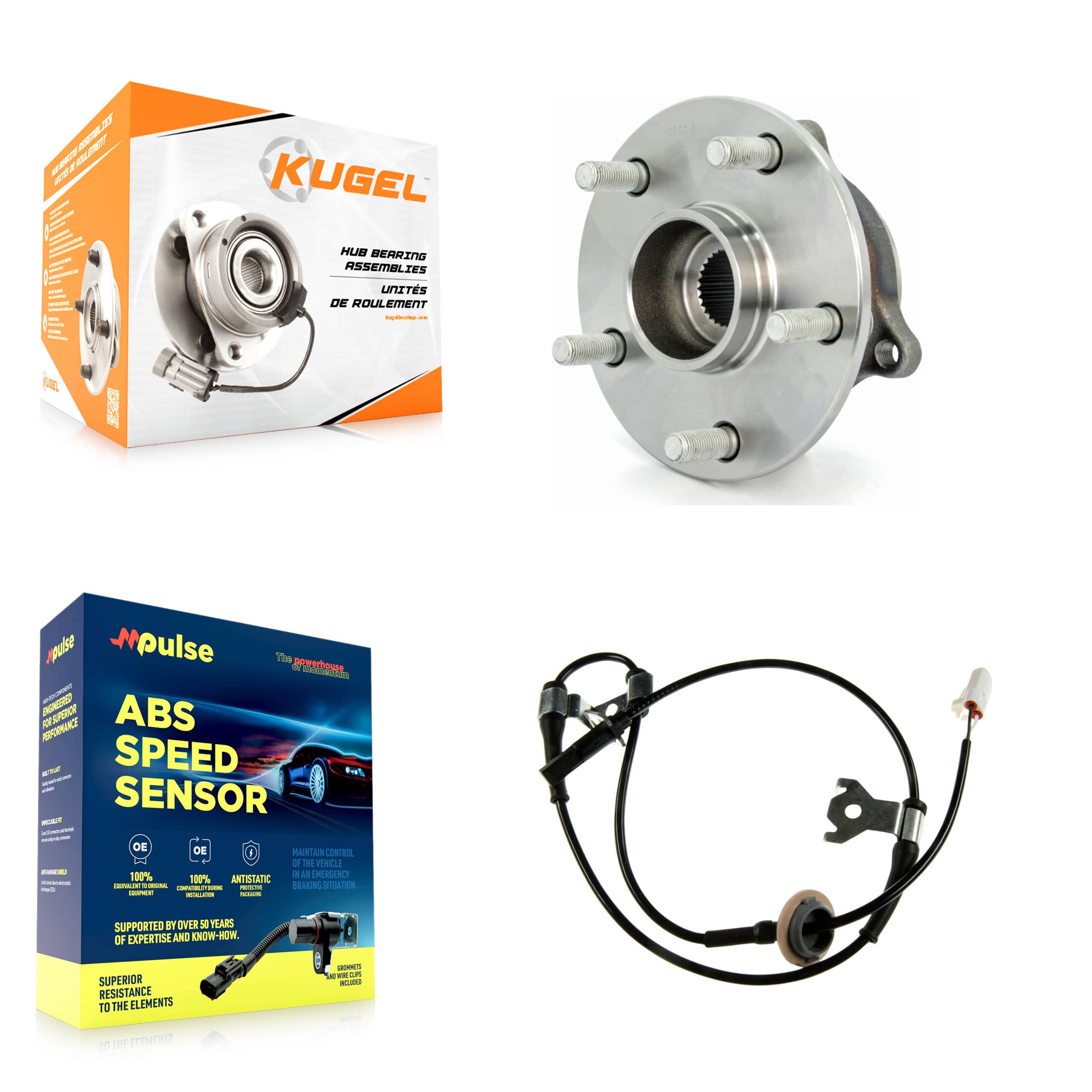 Kugel - K7S-102232 - Front Wheel Bearing and Hub Assembly Kits