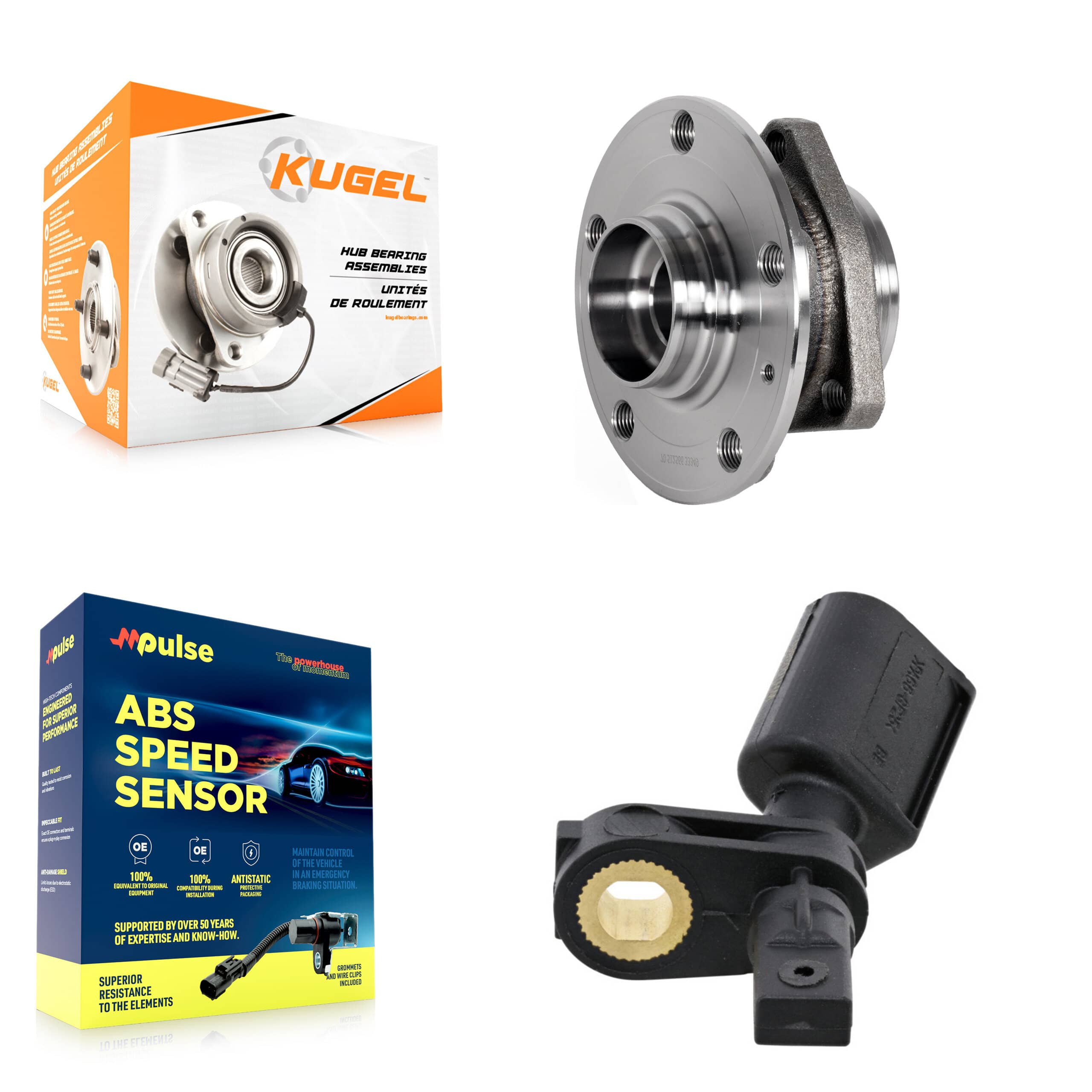 Kugel - K7S-102265 - Front Wheel Bearing and Hub Assembly Kits