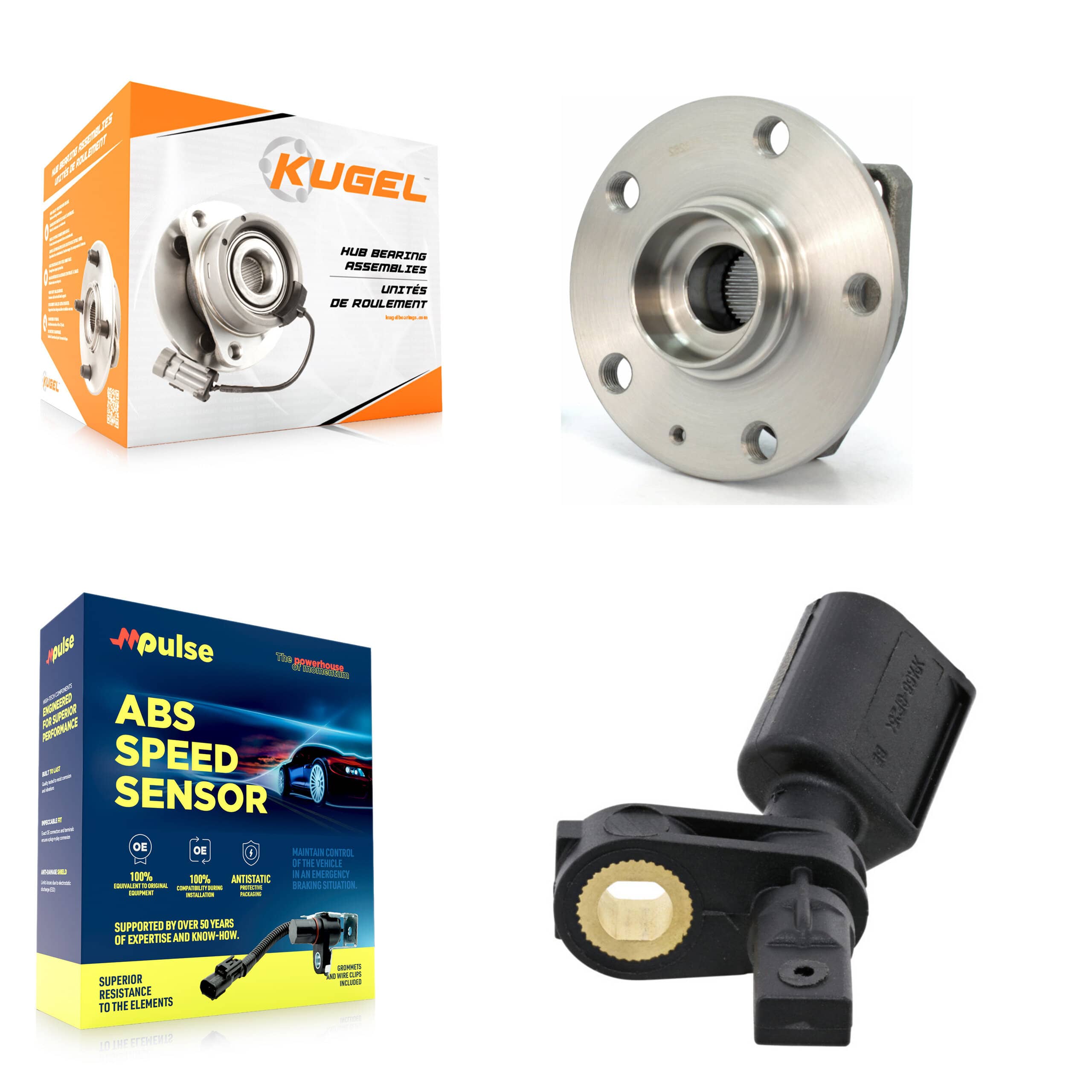 Kugel - K7S-102267 - Front Wheel Bearing and Hub Assembly Kits