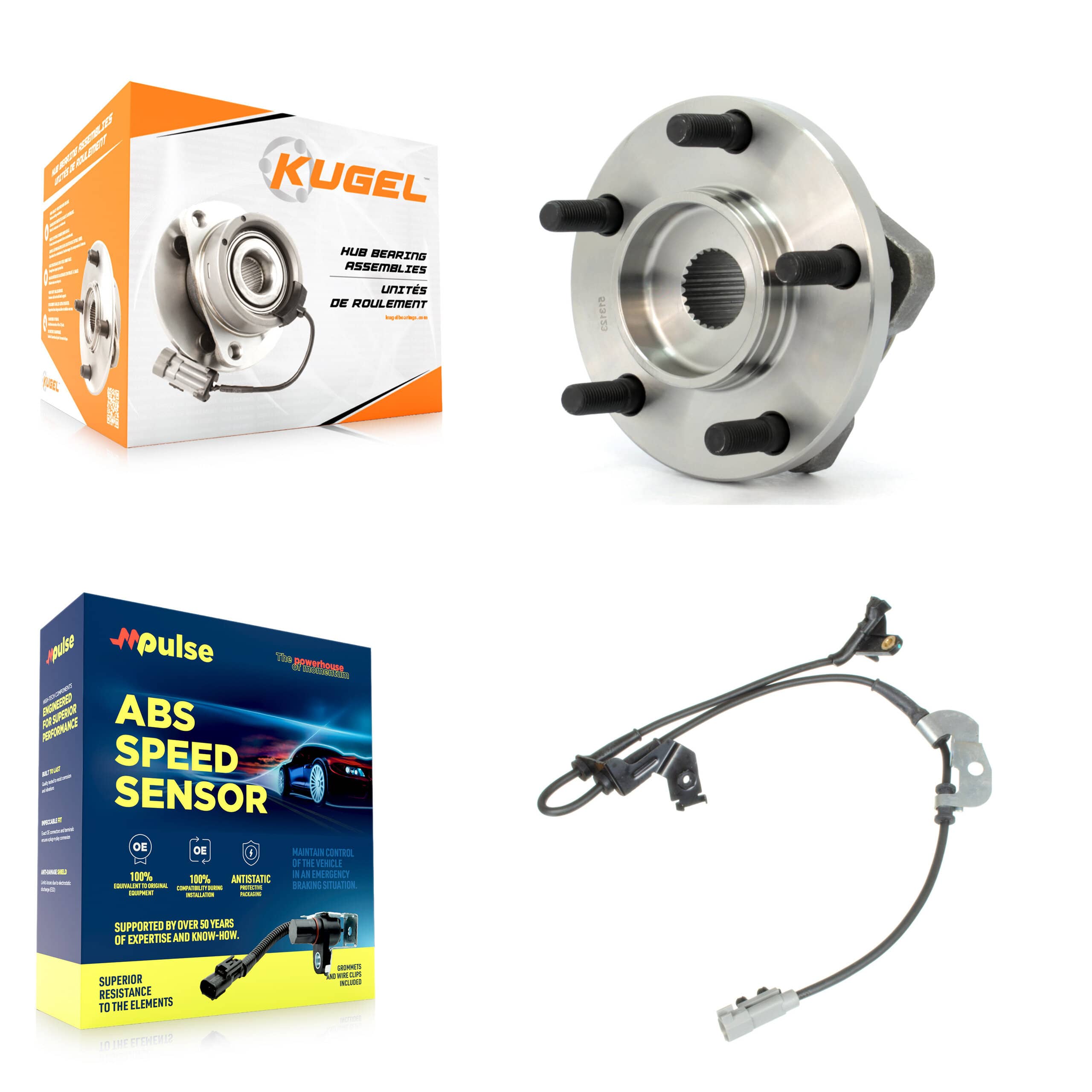 Kugel - K7S-102269 - Front Wheel Bearing and Hub Assembly Kits