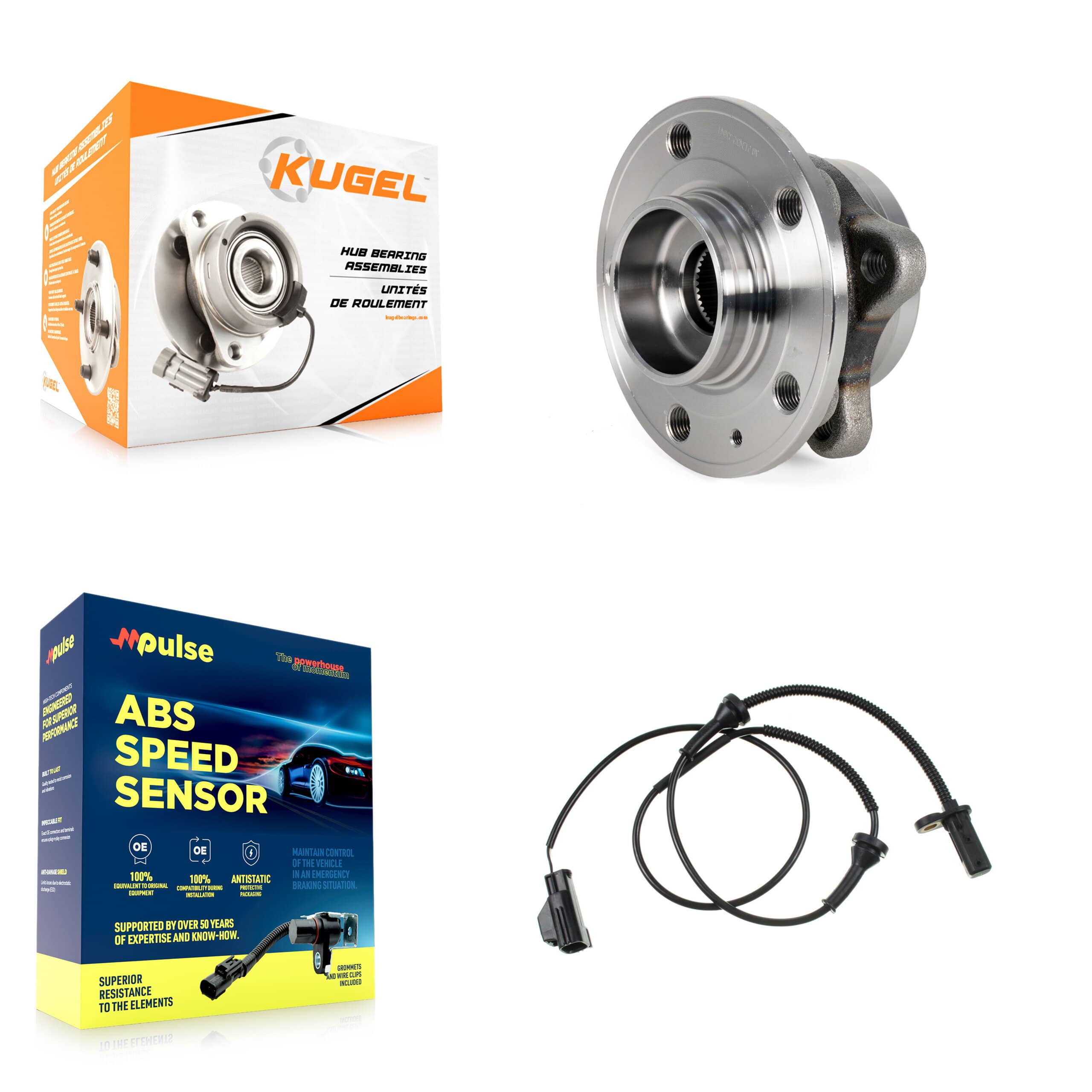 Kugel - K7S-102276 - Front Wheel Bearing and Hub Assembly Kits