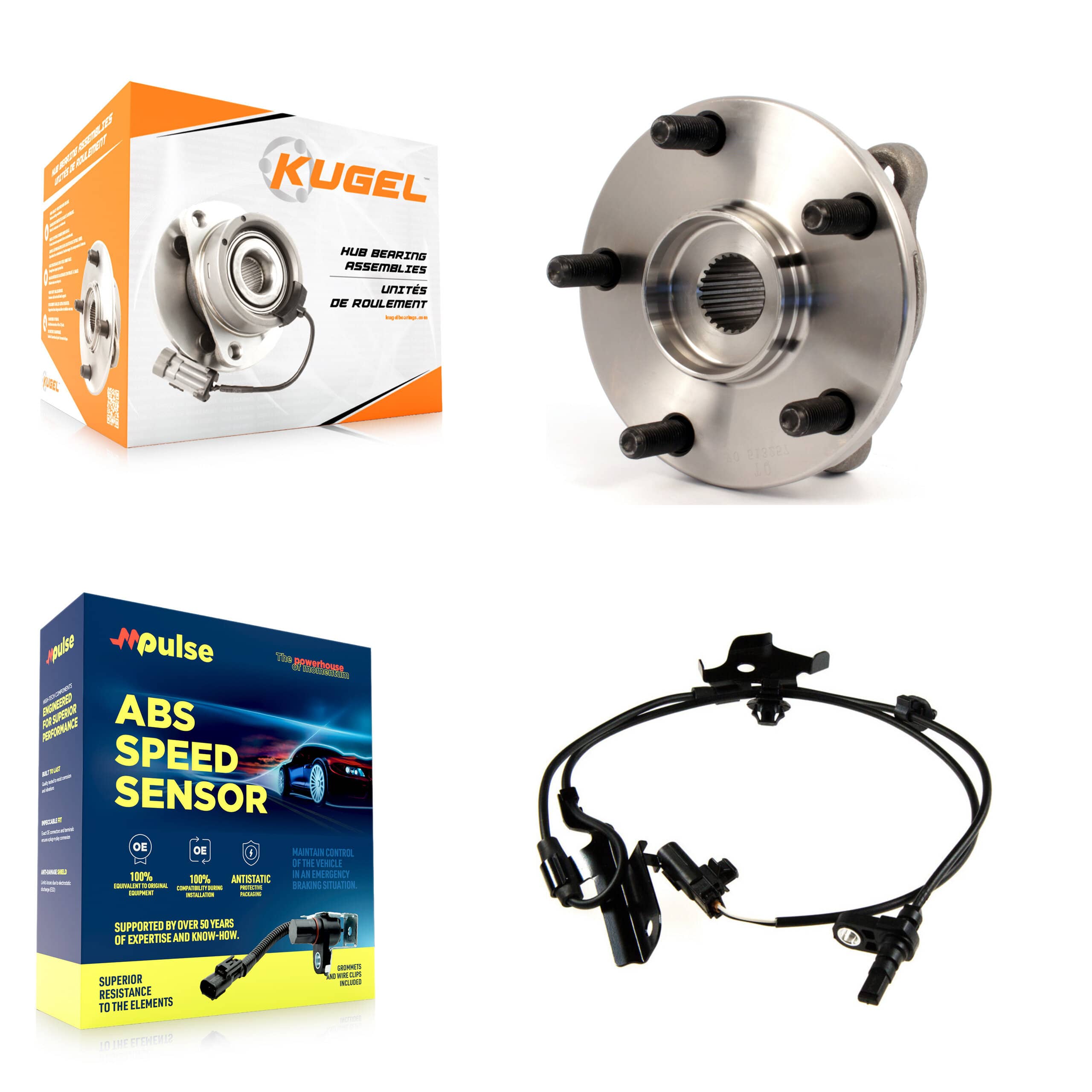 Kugel - K7S-102302 - Front Wheel Bearing and Hub Assembly Kits