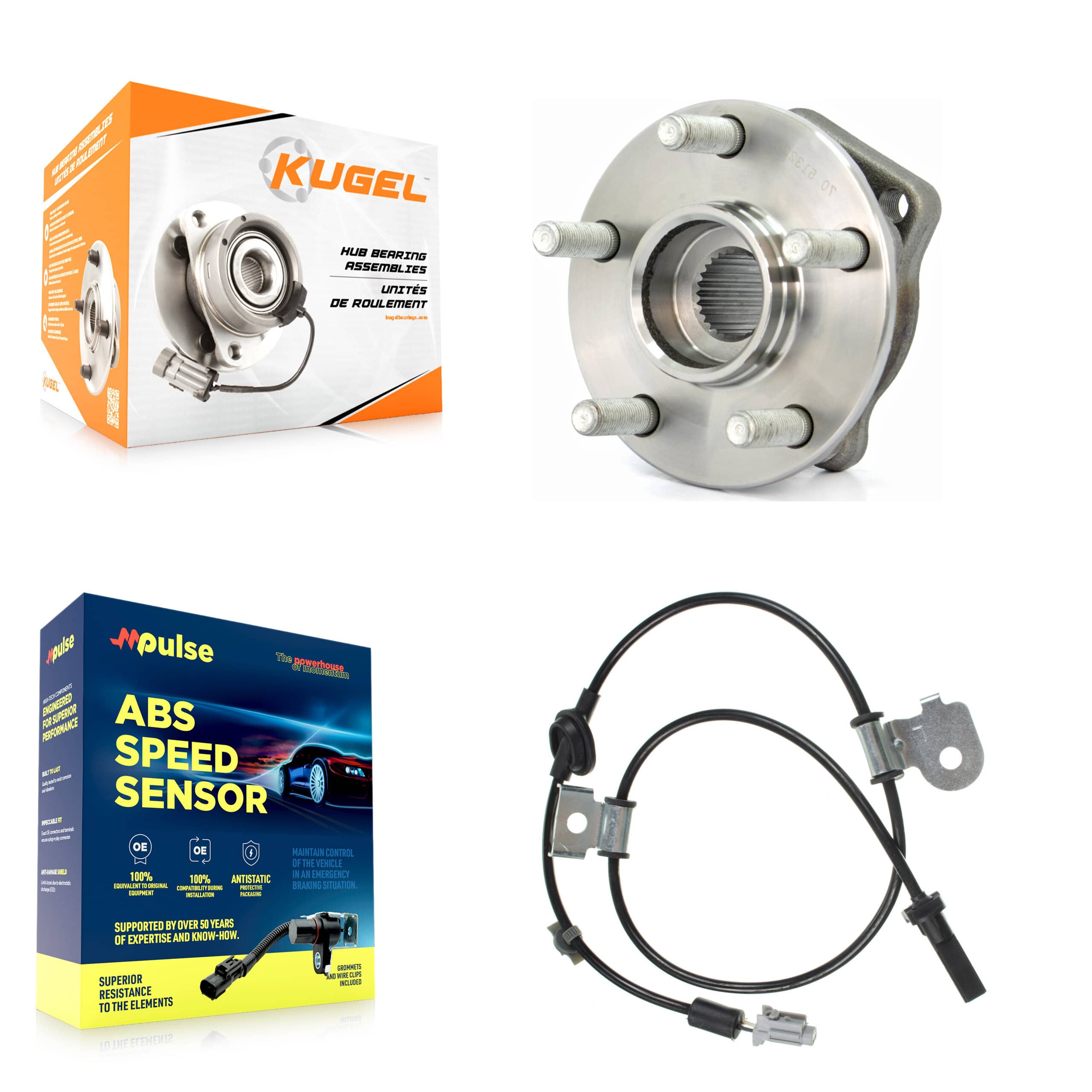 Kugel - K7S-102559 - Front Wheel Bearing and Hub Assembly Kits