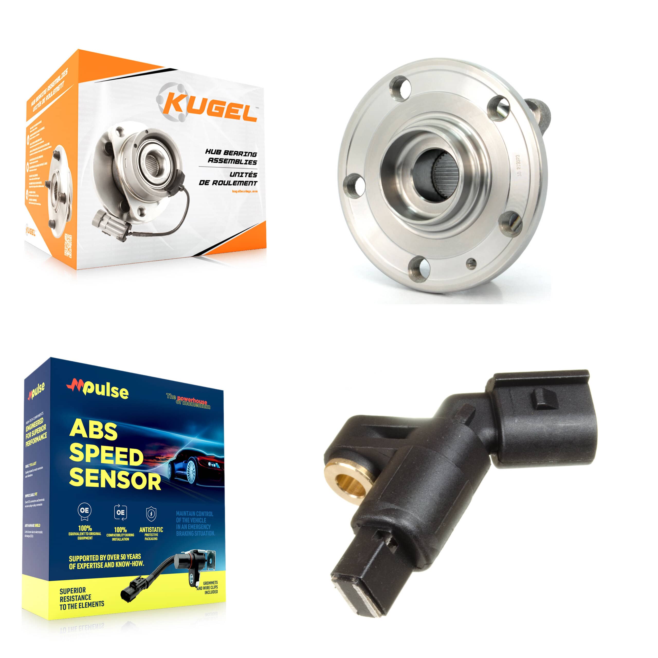 Kugel - K7S-102588 - Front Wheel Bearing and Hub Assembly Kits