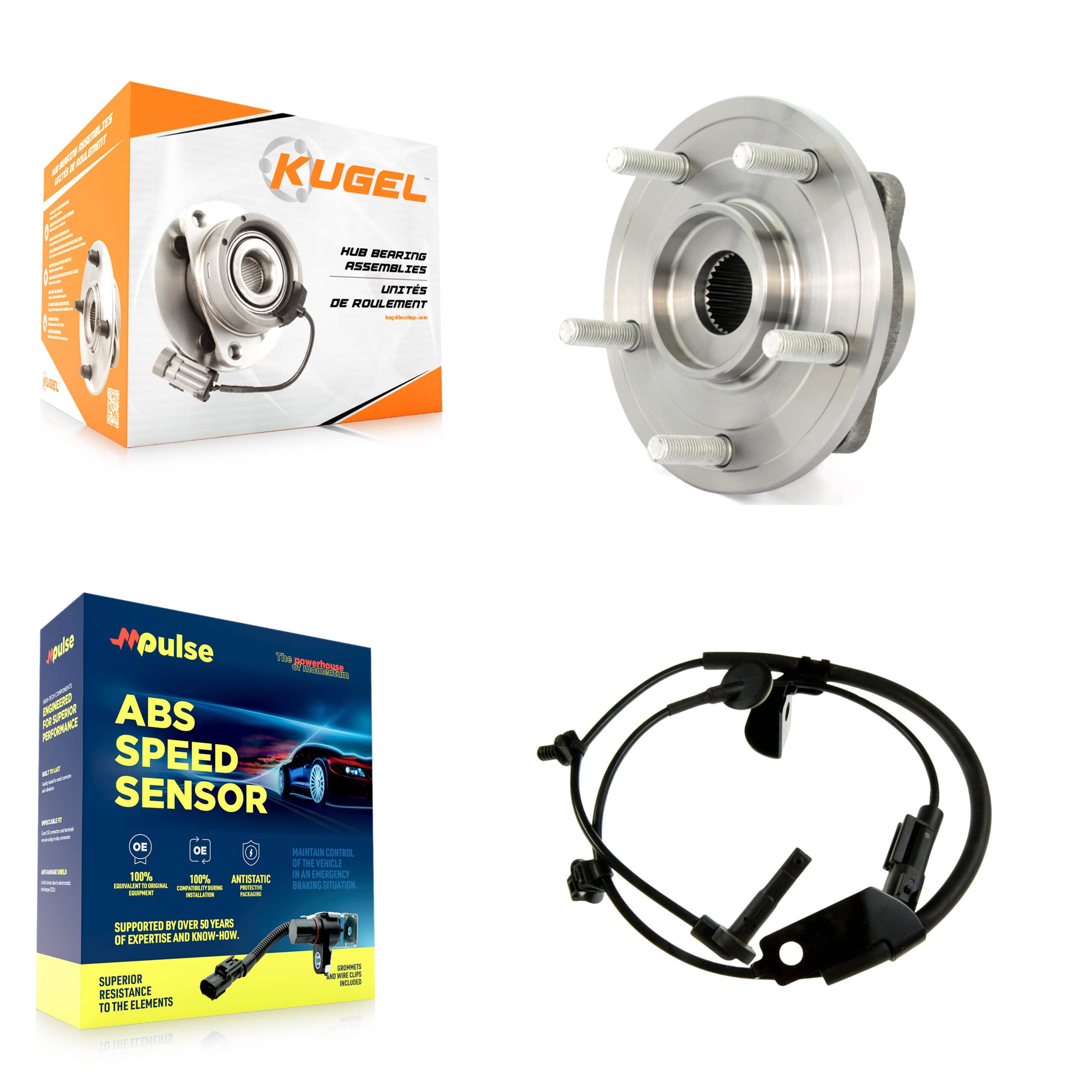 Kugel - K7S-102591 - Front Wheel Bearing and Hub Assembly Kits