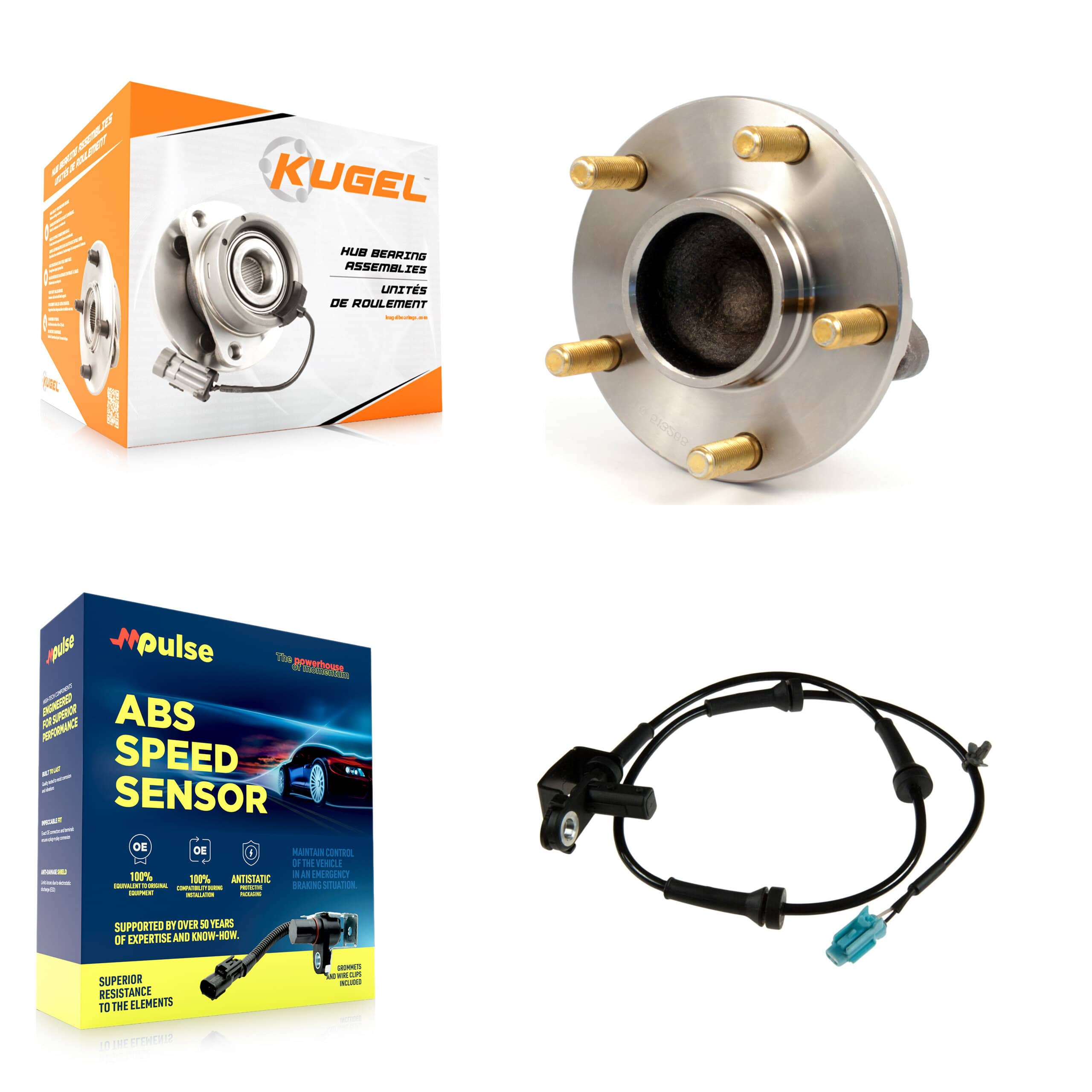 Kugel - K7S-102609 - Front Wheel Bearing and Hub Assembly Kits