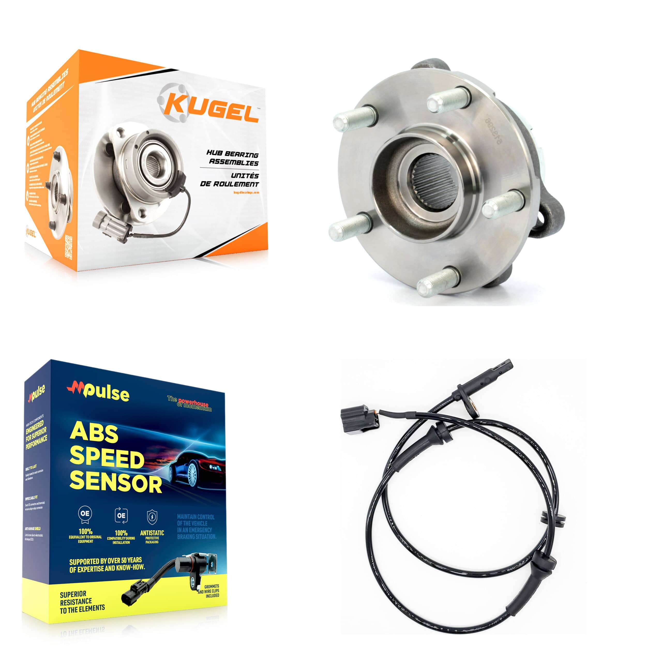 Kugel - K7S-103078 - Front Wheel Bearing and Hub Assembly Kits