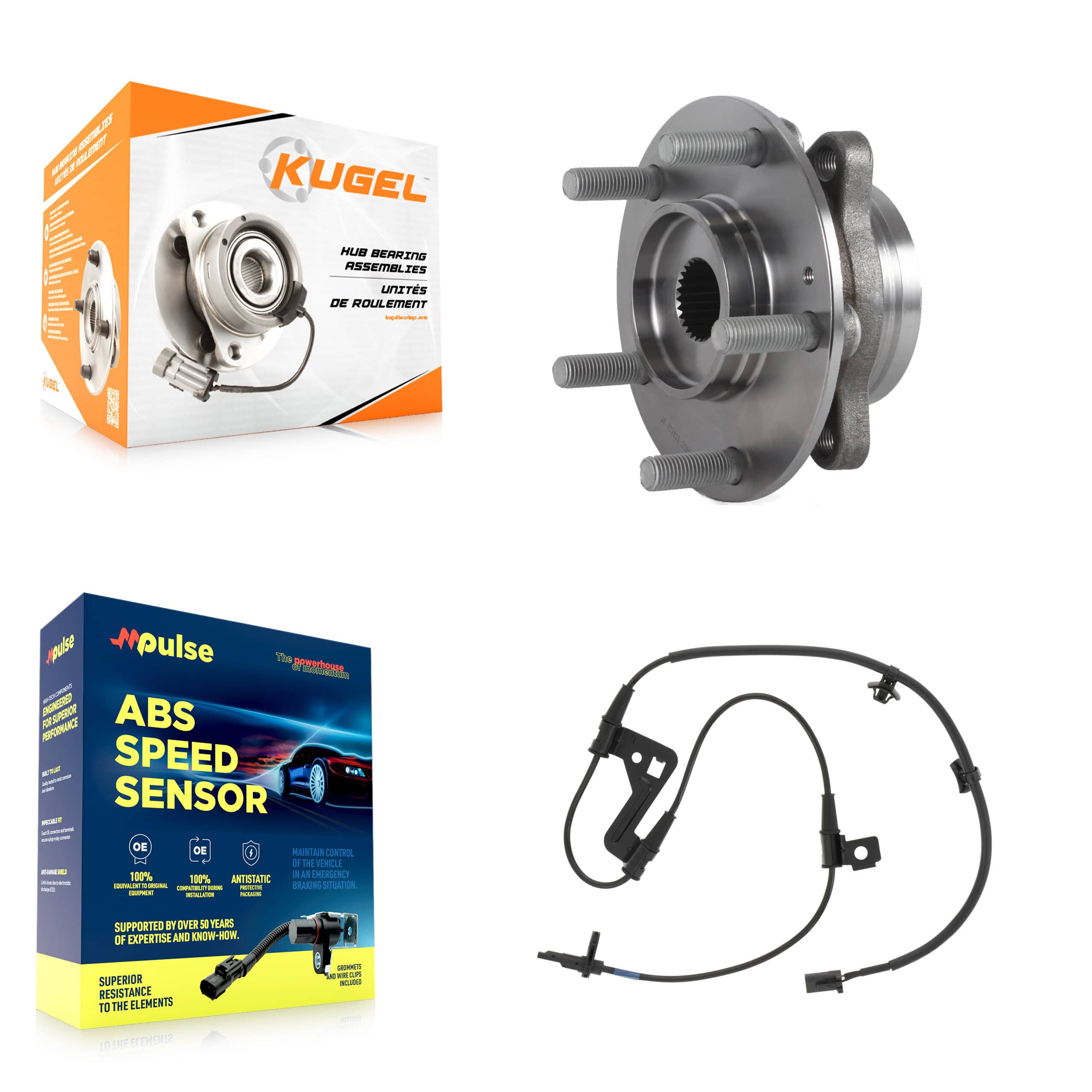 Kugel - K7S-103120 - Front Wheel Bearing and Hub Assembly Kits