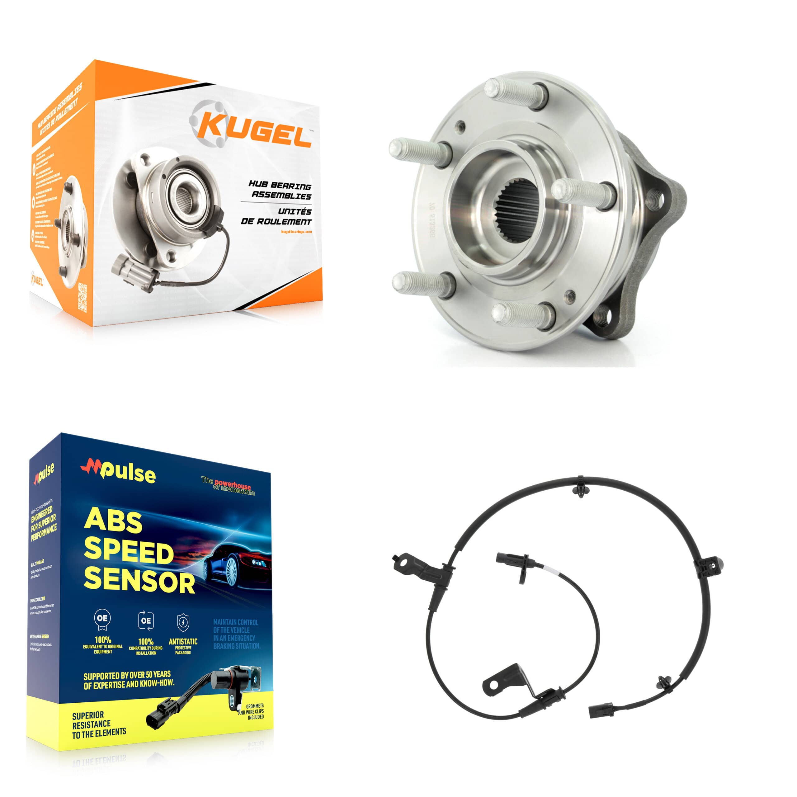 Kugel - K7S-103124 - Front Wheel Bearing and Hub Assembly Kits