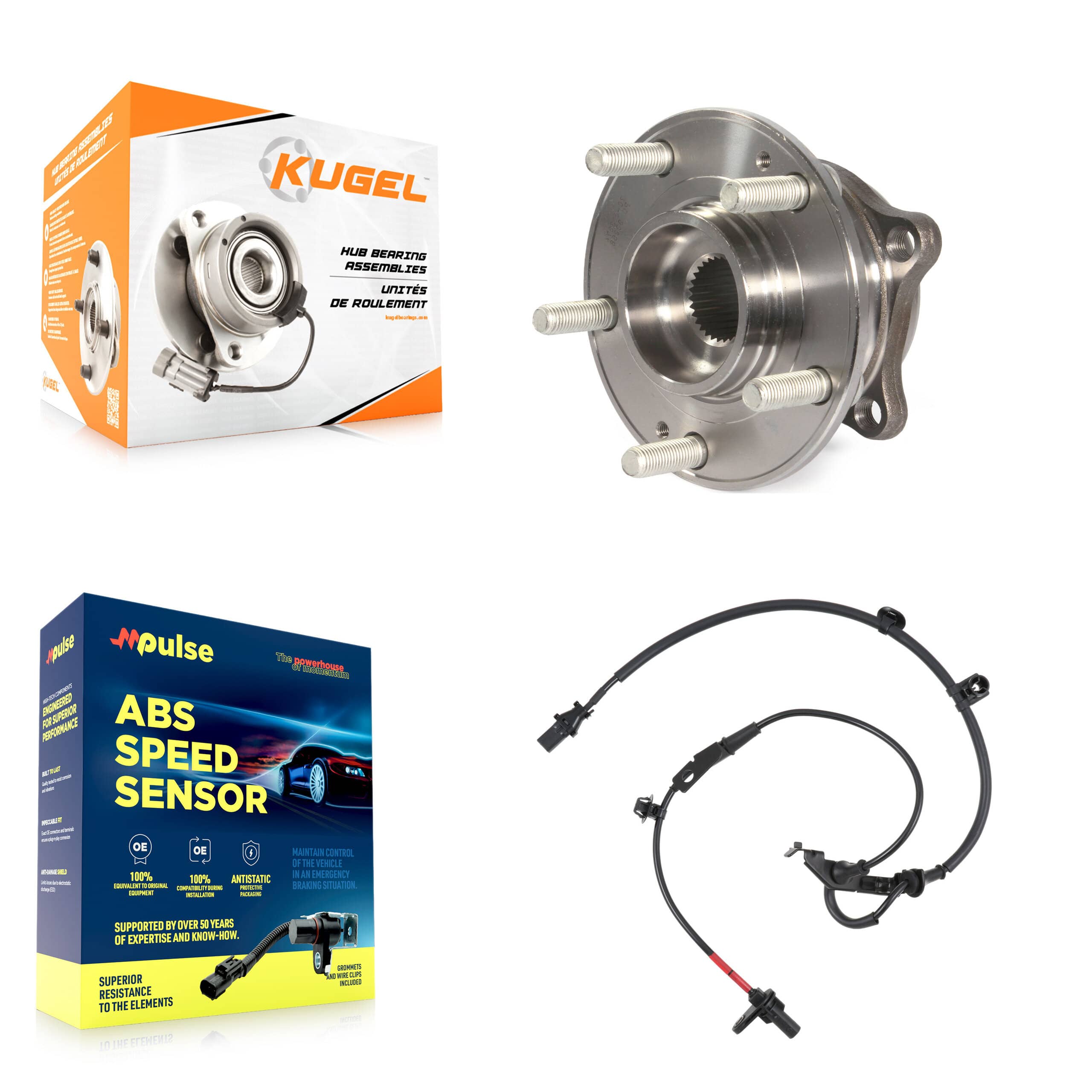Kugel - K7S-103135 - Front Wheel Bearing and Hub Assembly Kits