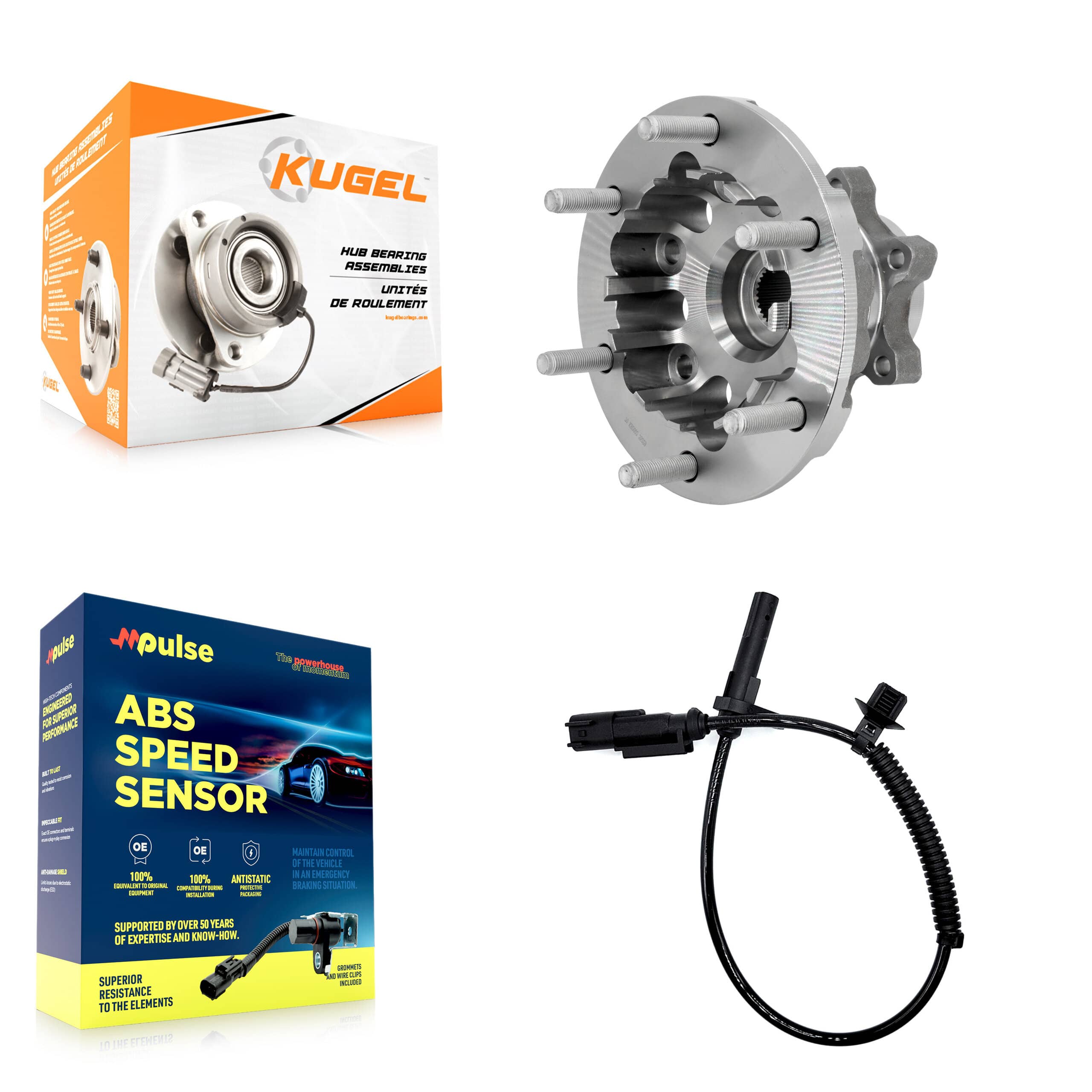 Kugel - K7S-103163 - Front Wheel Bearing and Hub Assembly Kits