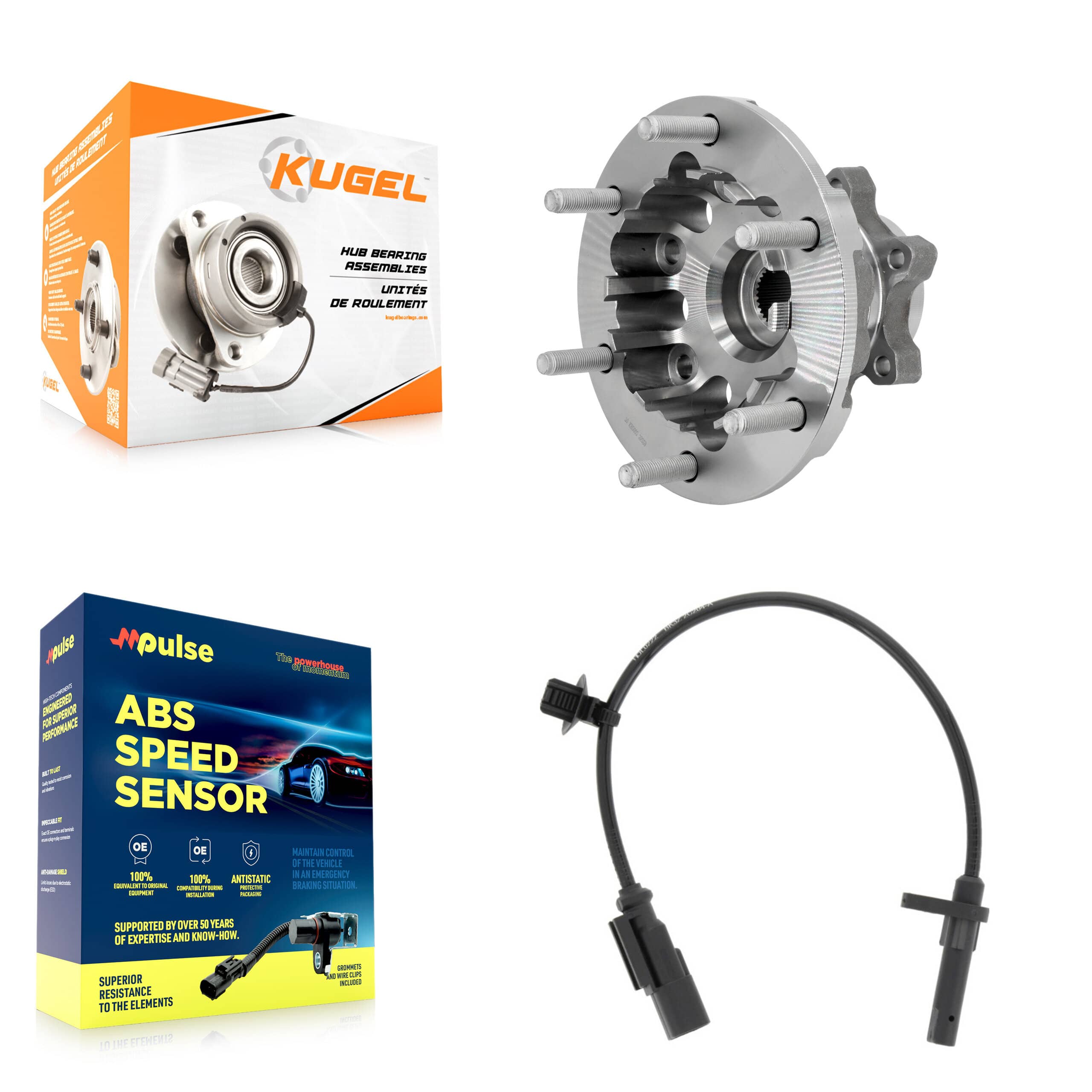 Kugel - K7S-103164 - Front Wheel Bearing and Hub Assembly Kits