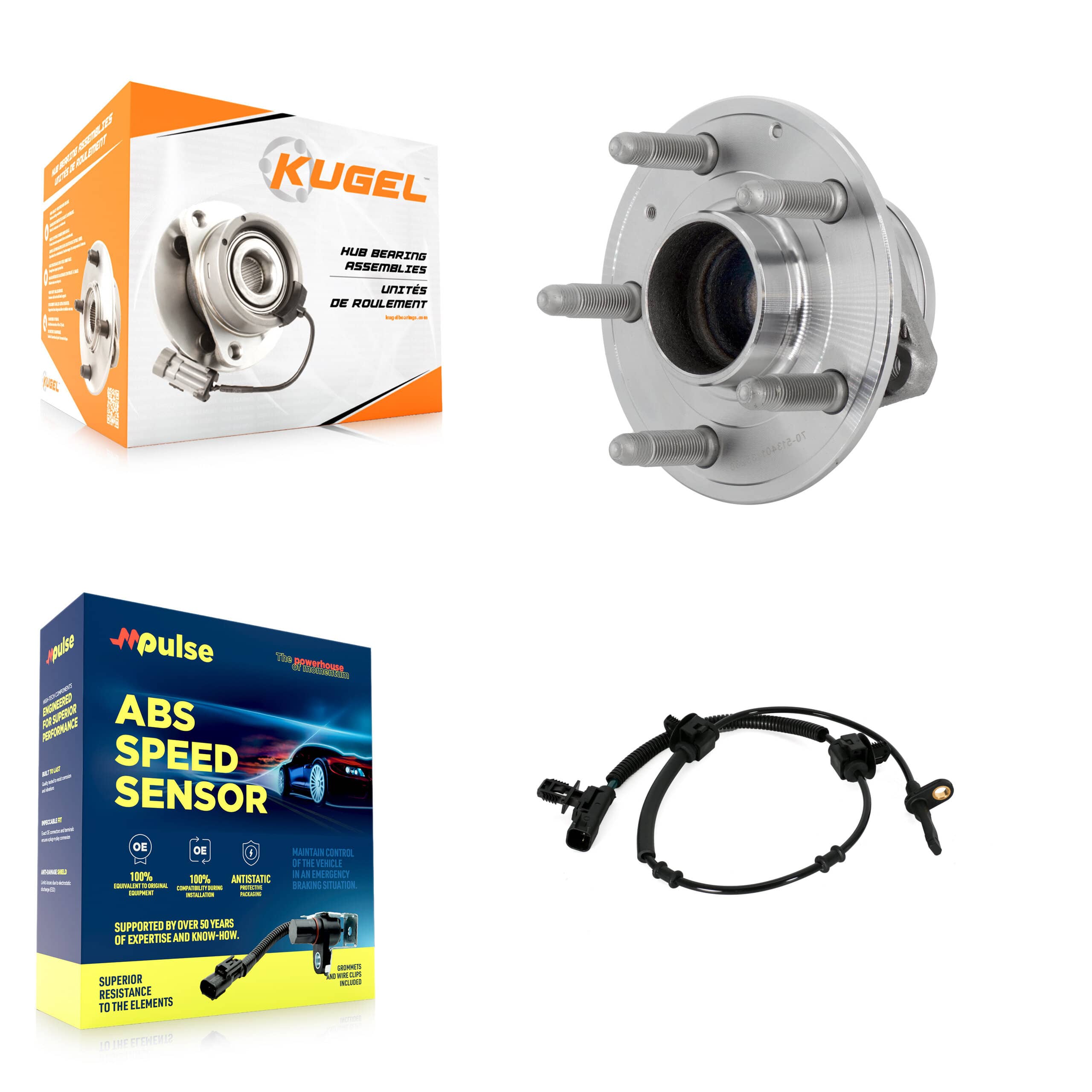 Kugel - K7S-103173 - Front Wheel Bearing and Hub Assembly Kits