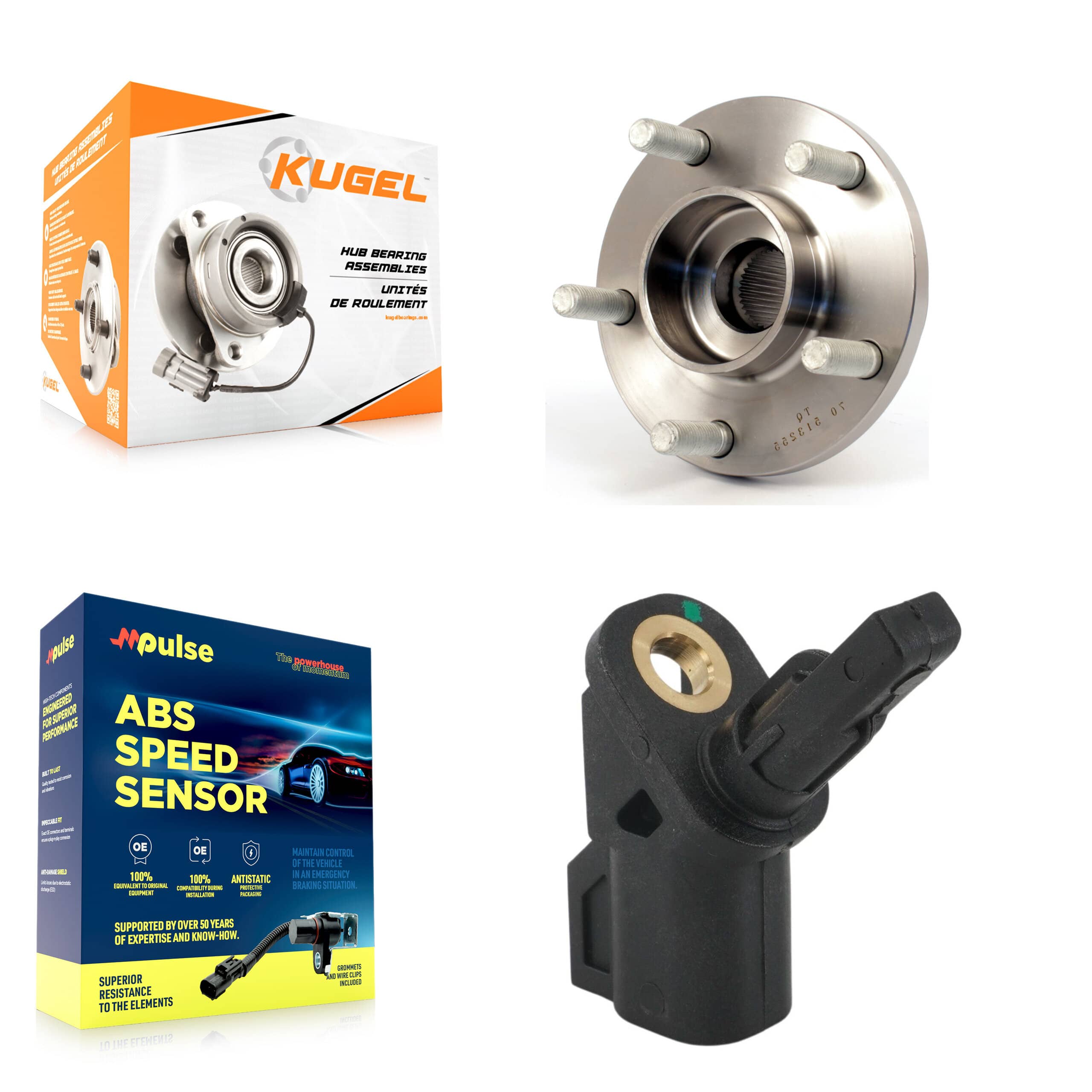 Kugel - K7S-103175 - Front Wheel Bearing and Hub Assembly Kits