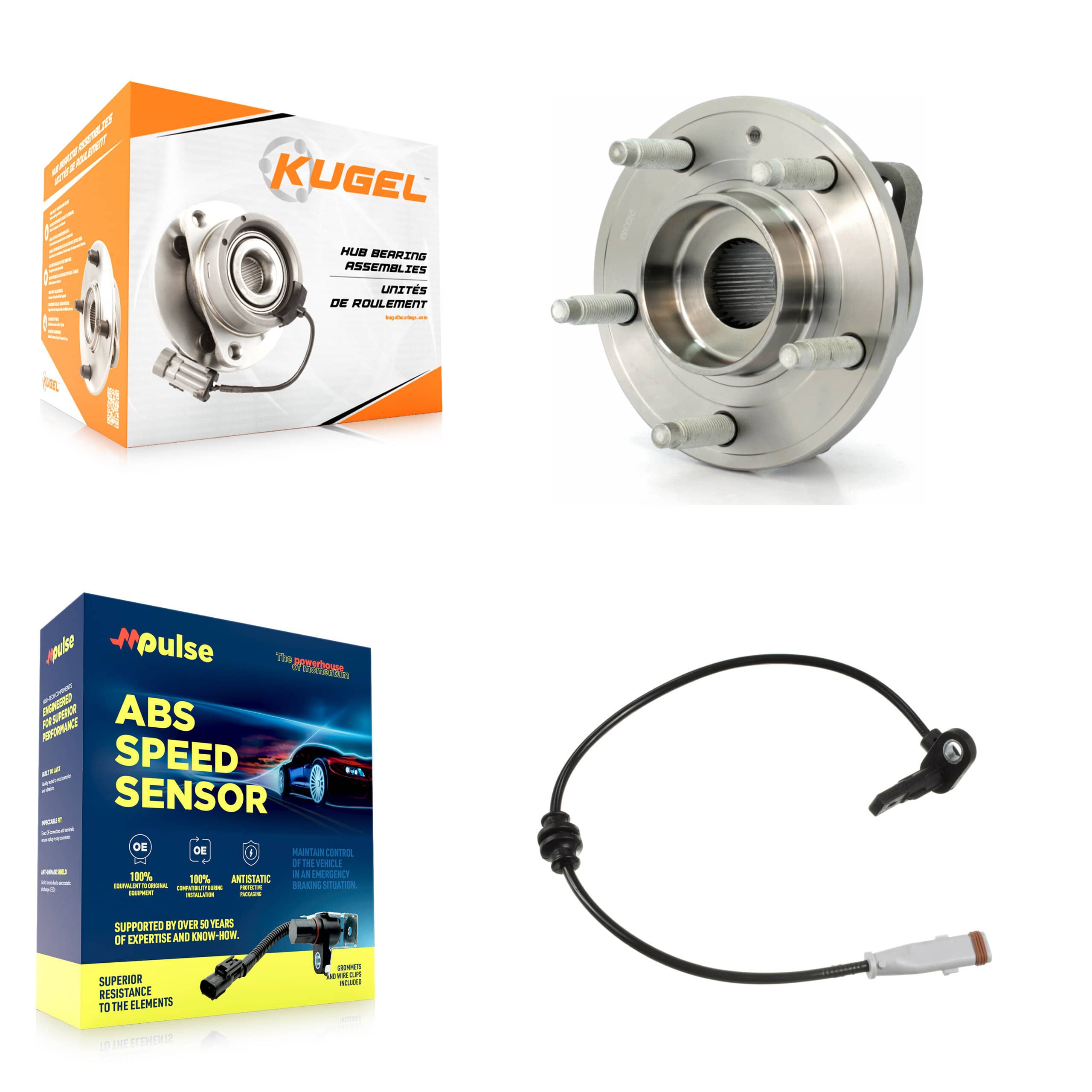 Kugel - K7S-103176 - Front Wheel Bearing and Hub Assembly Kits
