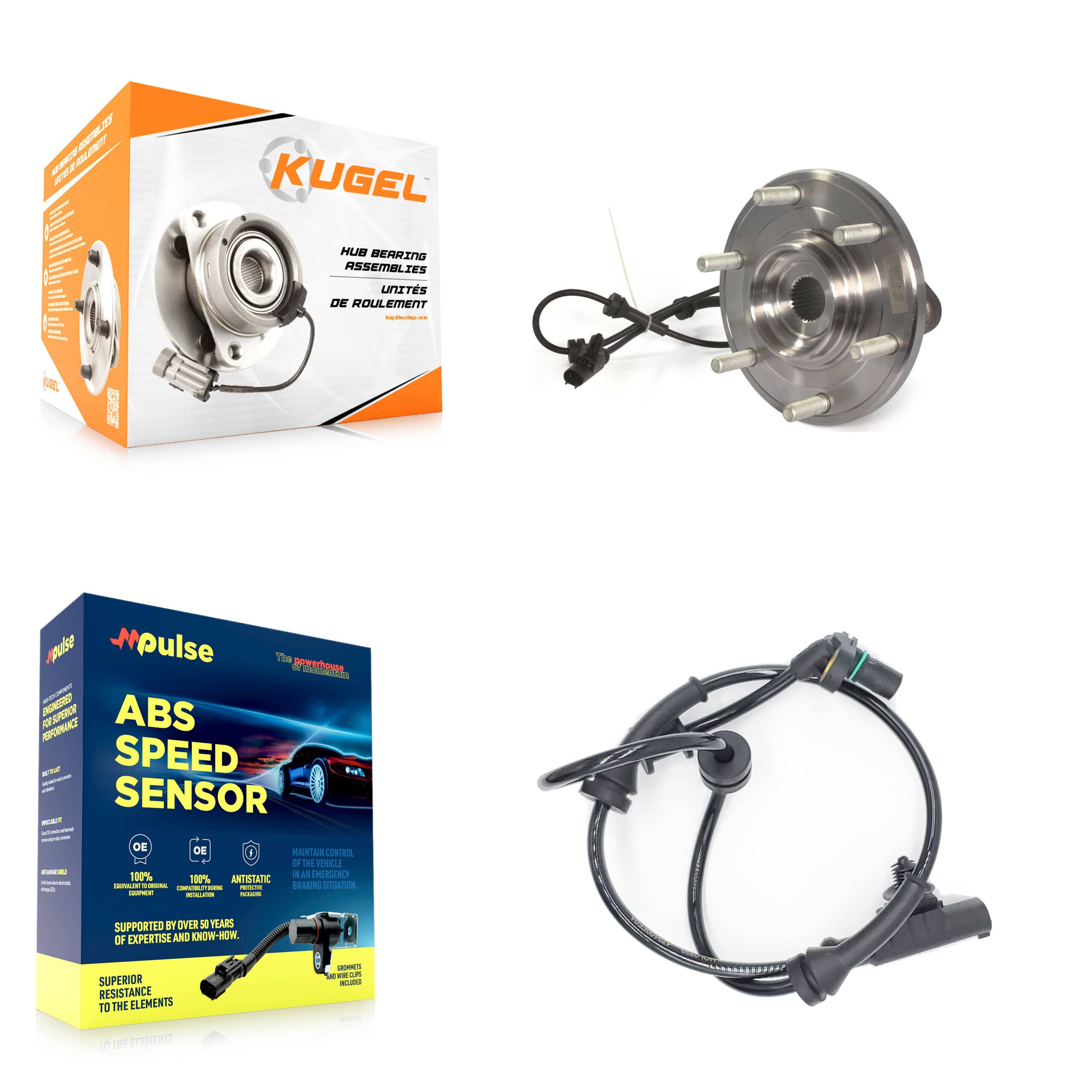 Kugel - K7S-103182 - Front Wheel Bearing and Hub Assembly Kits