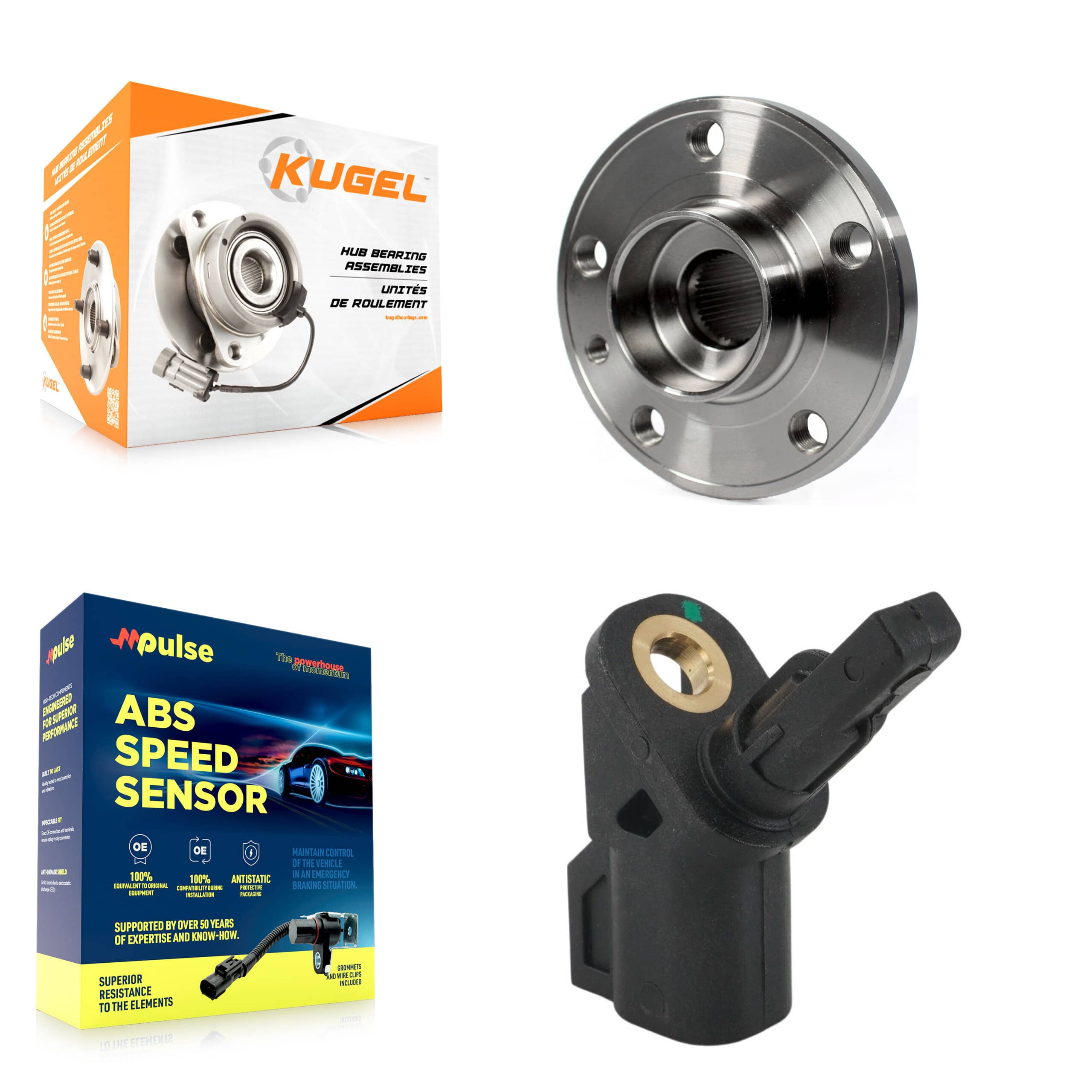 Kugel - K7S-103238 - Front Wheel Bearing and Hub Assembly Kits