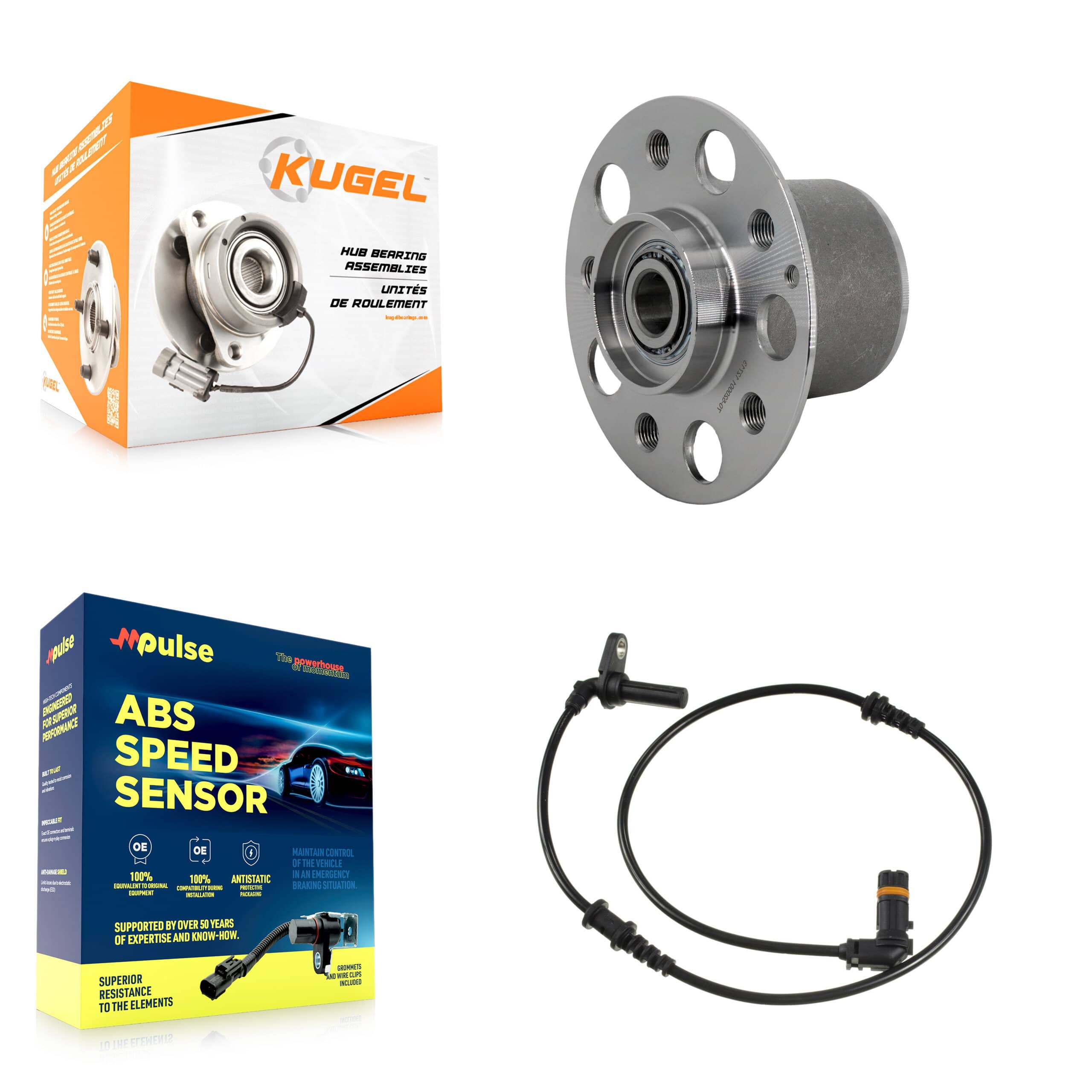 Kugel - K7S-103240 - Front Wheel Bearing and Hub Assembly Kits