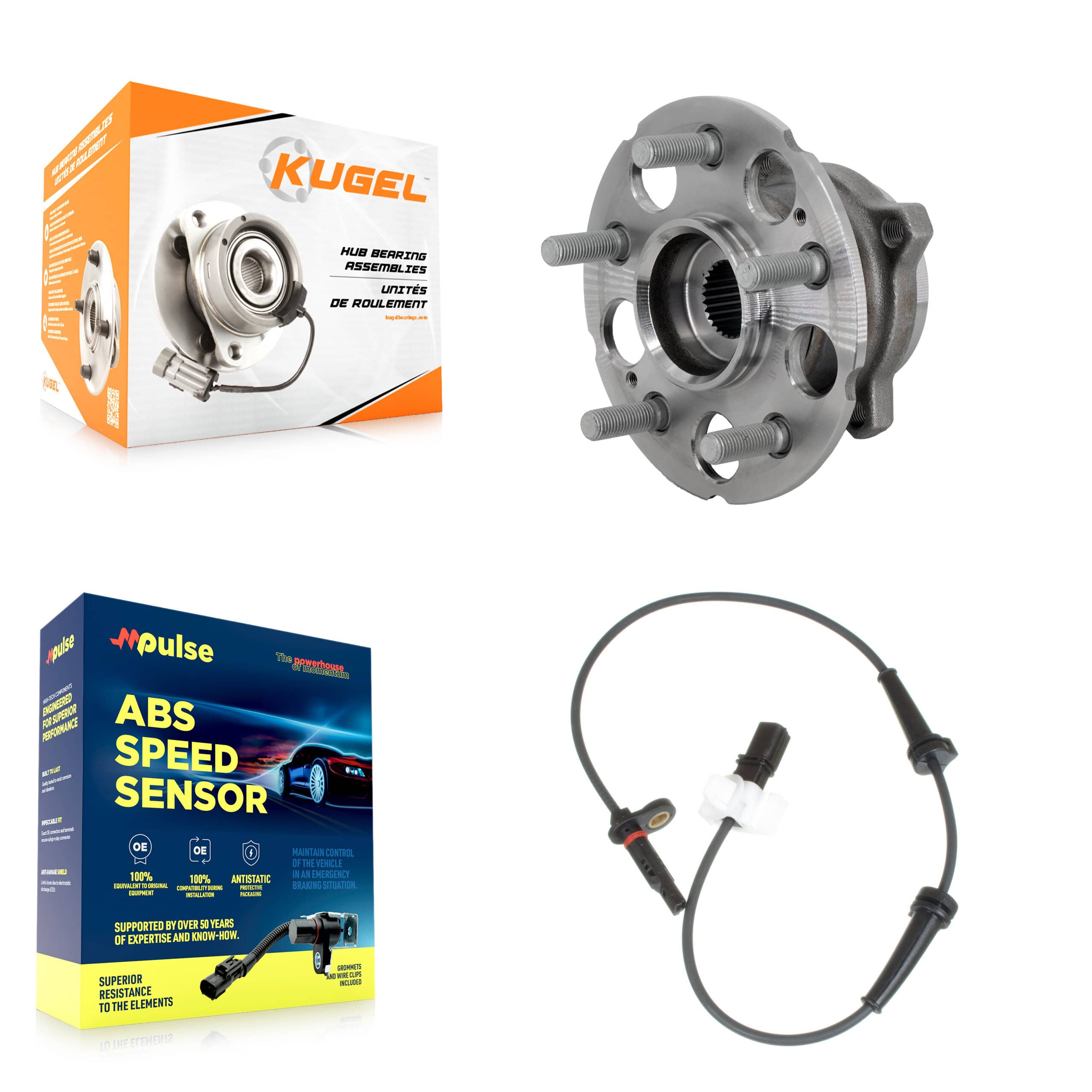 Kugel - K7S-103311 - Rear Wheel Bearing and Hub Assembly Kits