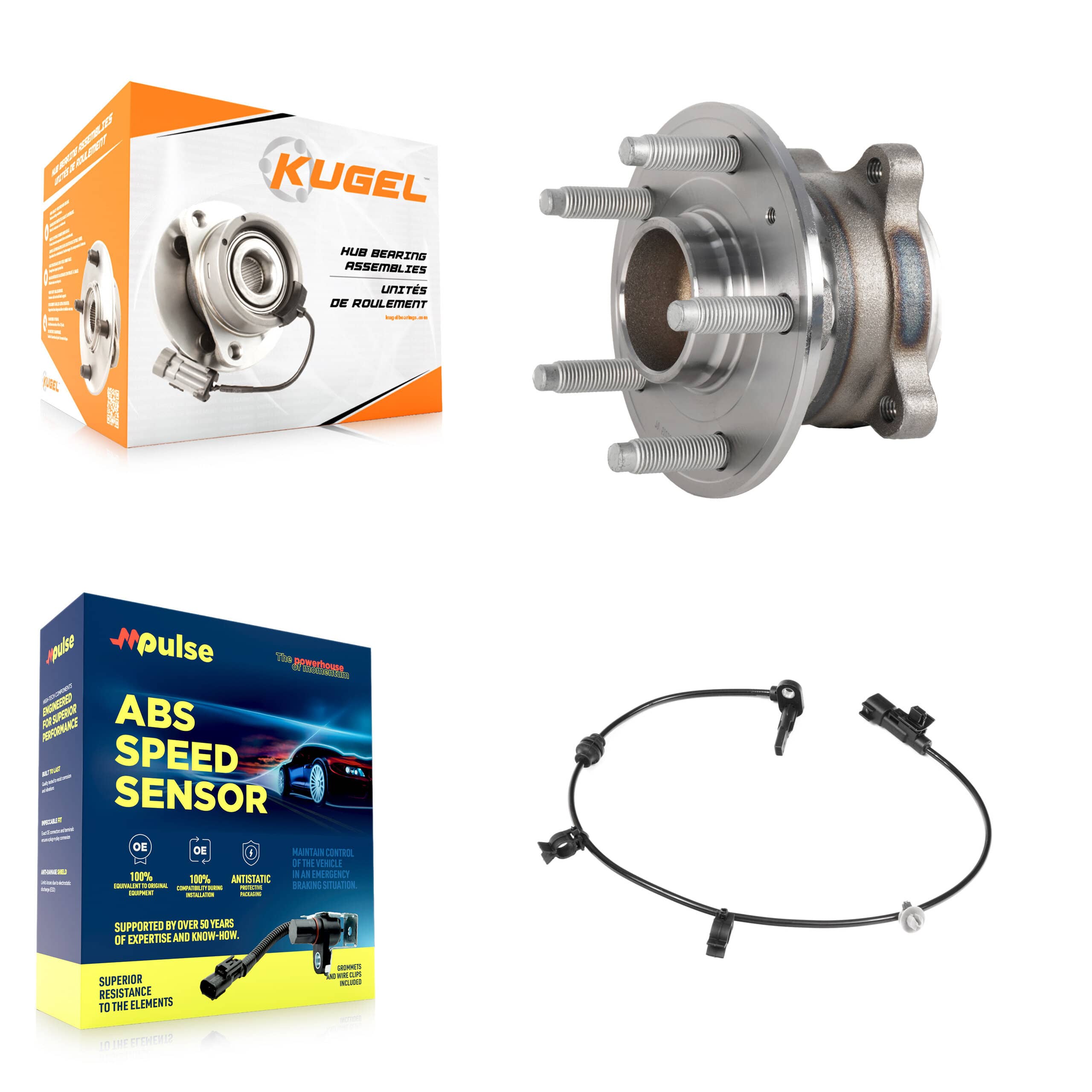 Kugel - K7S-103319 - Rear Wheel Bearing and Hub Assembly Kits