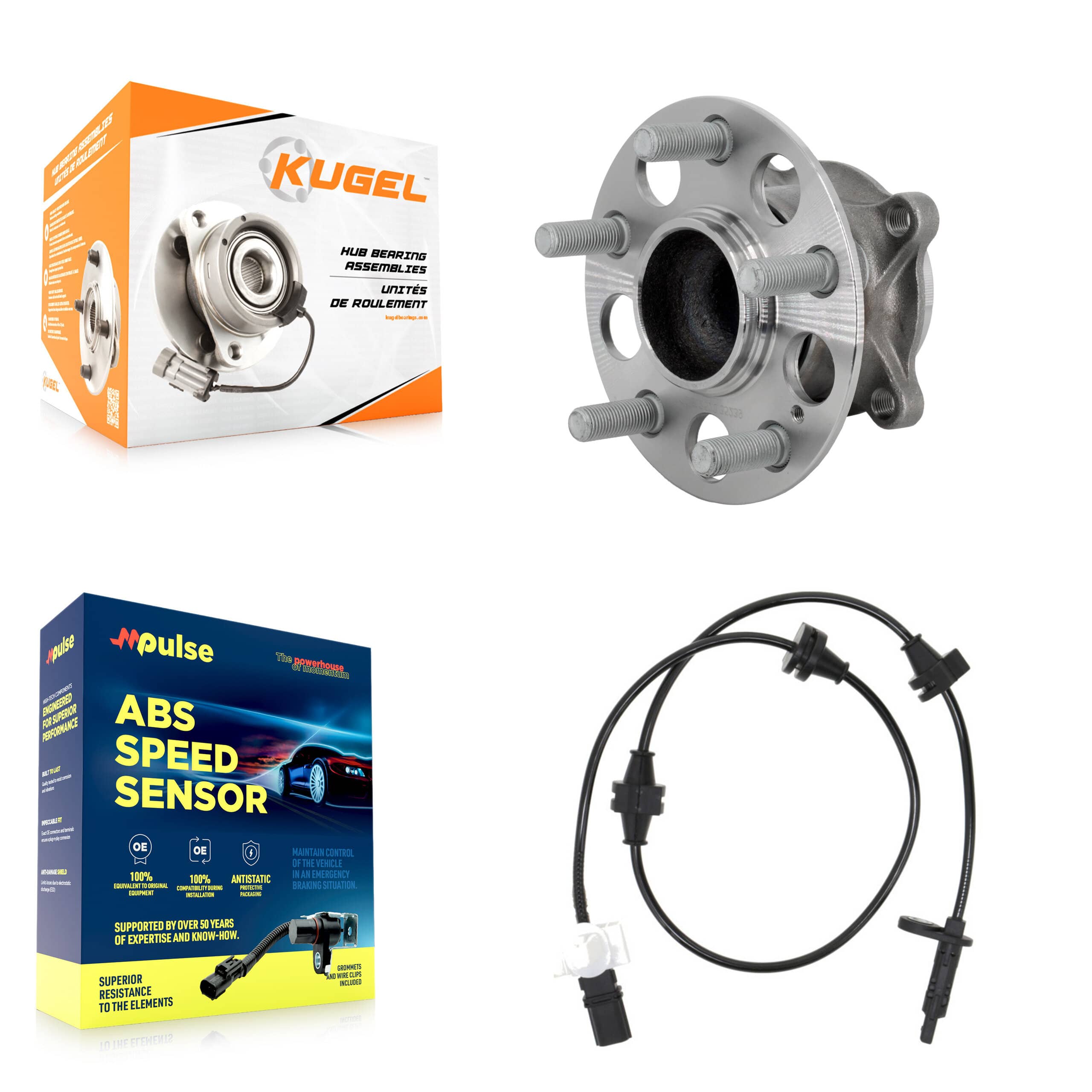 Kugel - K7S-103403 - Rear Wheel Bearing and Hub Assembly Kits