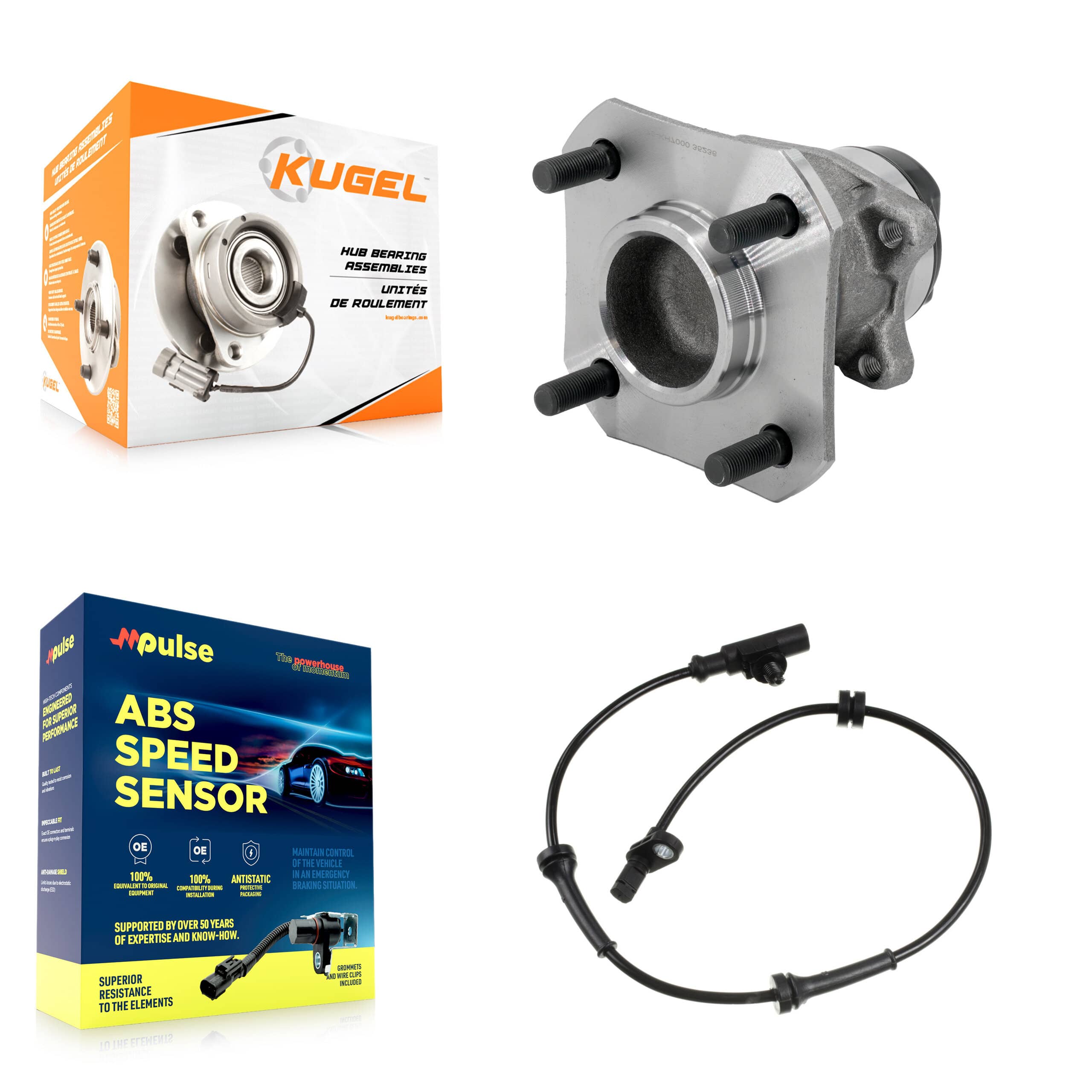Kugel - K7S-103413 - Rear Wheel Bearing and Hub Assembly Kits