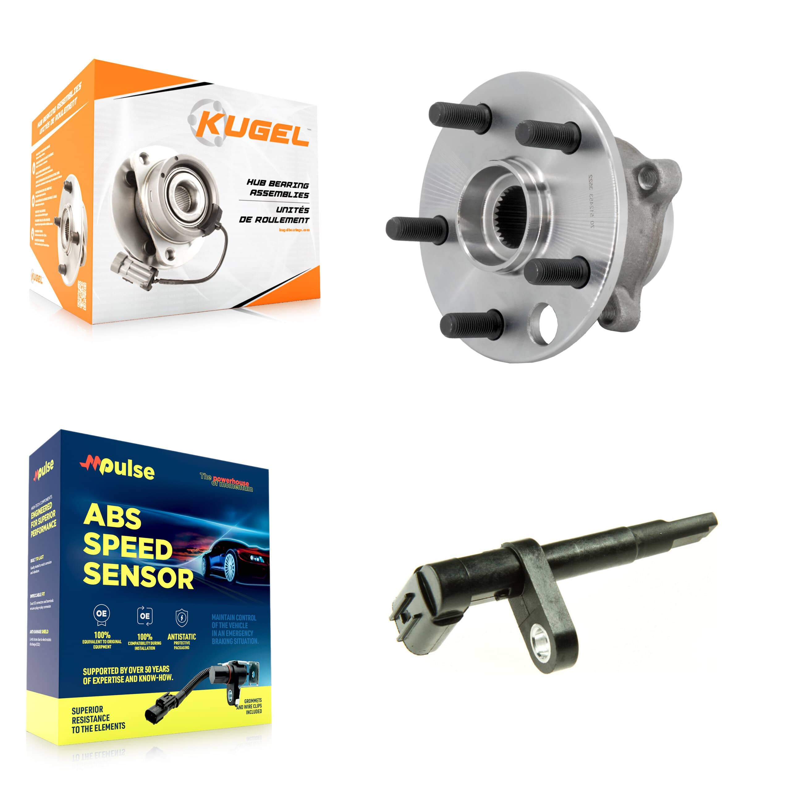 Kugel - K7S-103416 - Rear Wheel Bearing and Hub Assembly Kits