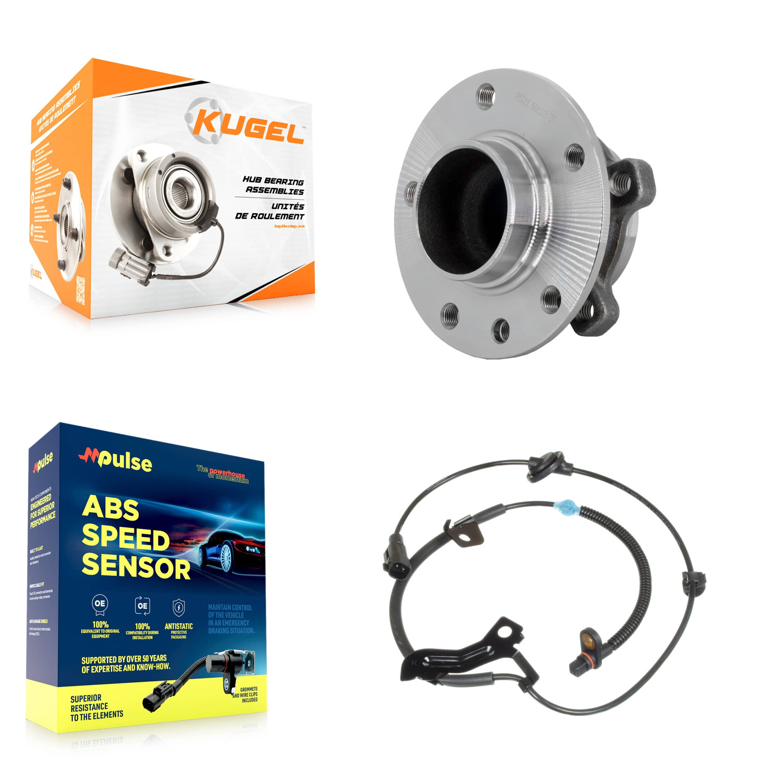 Kugel - K7S-103417 - Rear Wheel Bearing and Hub Assembly Kits