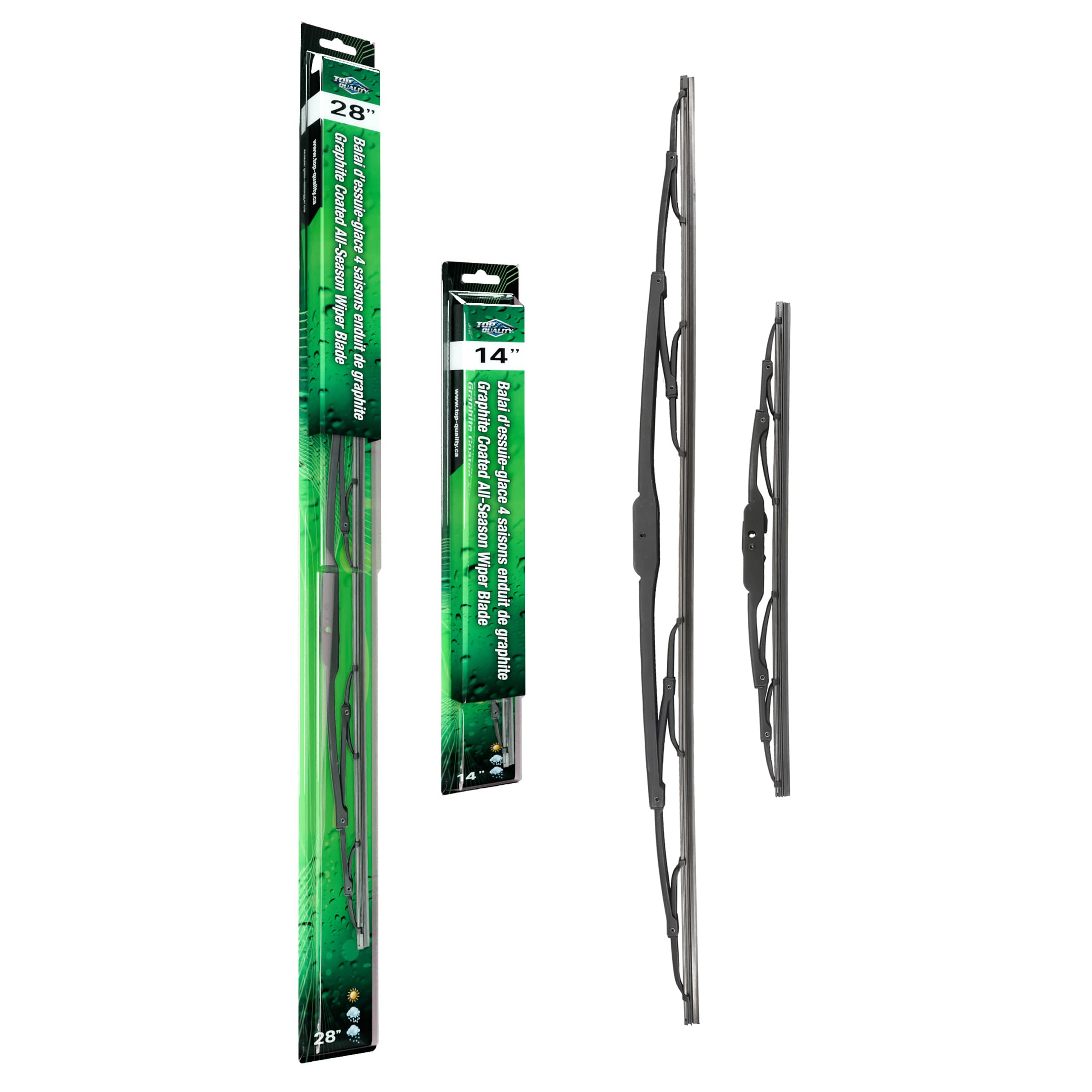 Top Quality - K90-100019 - Front Windshield Wiper Blade Kits