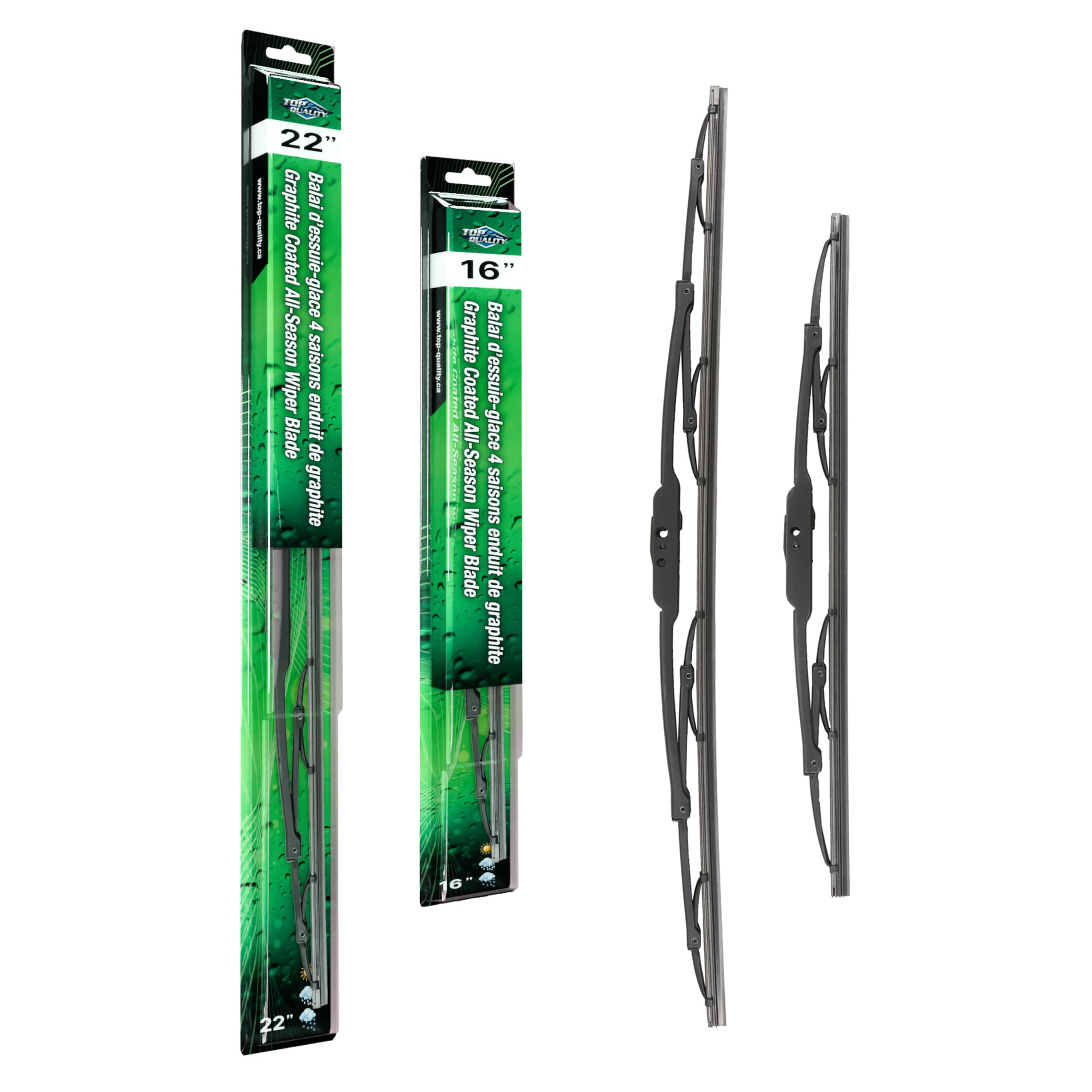 Top Quality - K90-100041 - Front Windshield Wiper Blade Kits