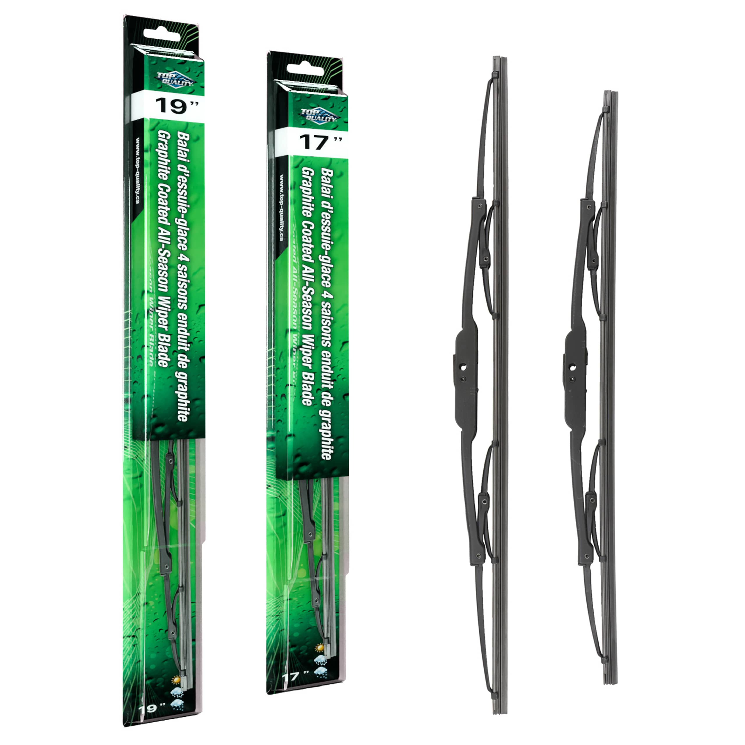 Top Quality - K90-100055 - Front Windshield Wiper Blade Kits