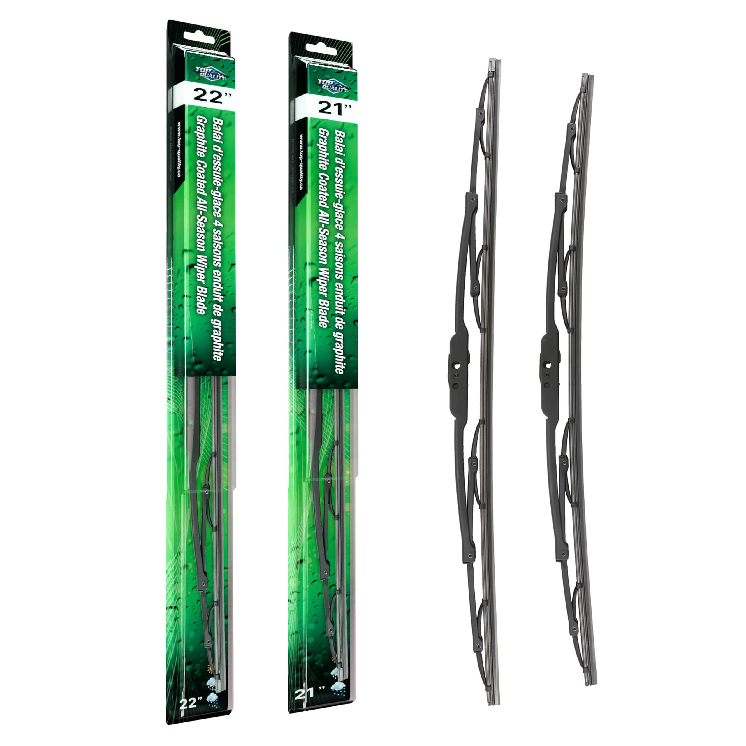 Top Quality - K90-100146 - Front Windshield Wiper Blade Kits
