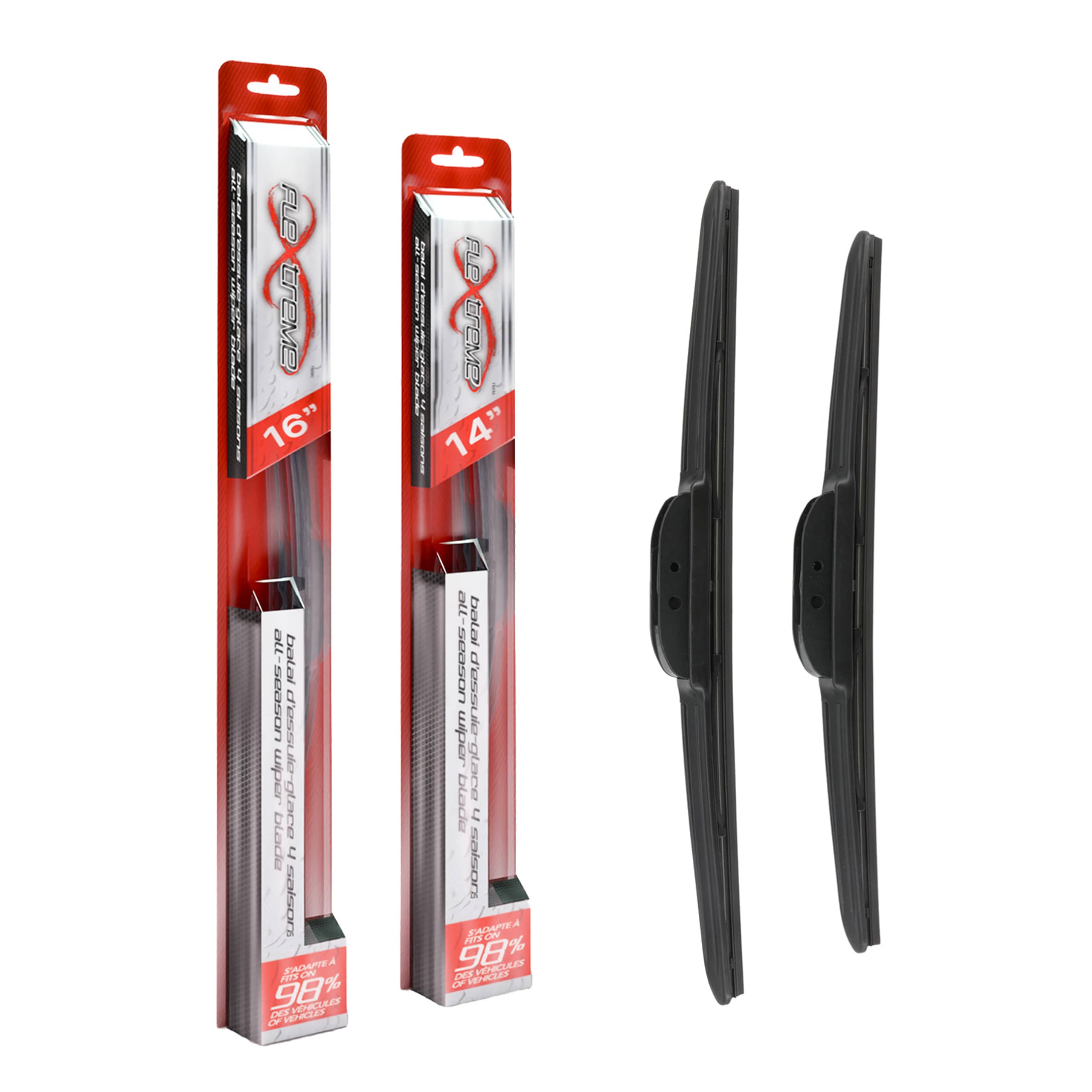 Flextreme - K90-100199 - Front Windshield Wiper Blade Kits