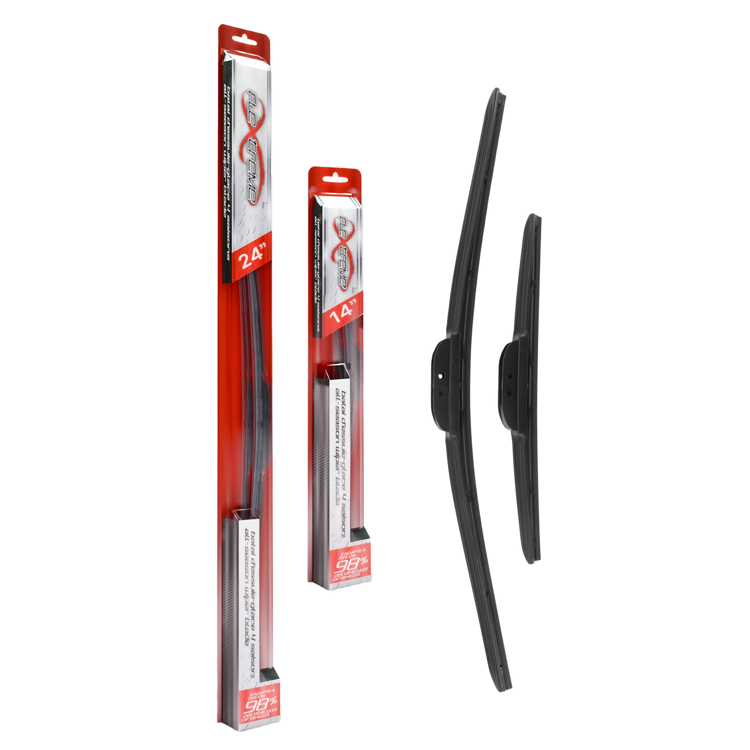 Flextreme - K90-100202 - Front Windshield Wiper Blade Kits