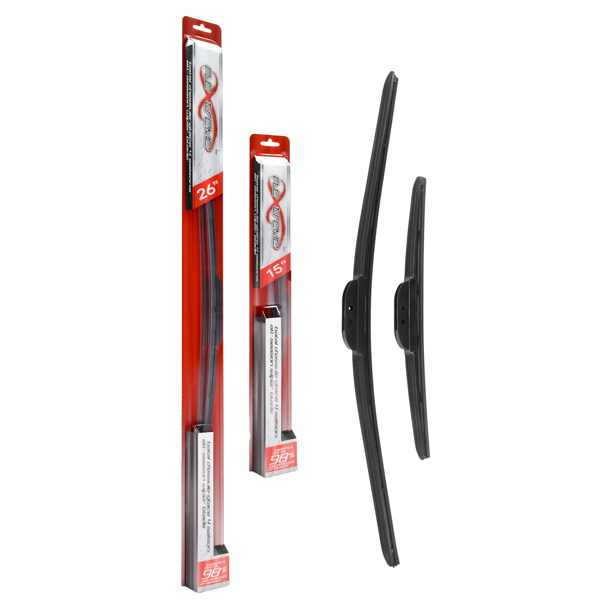 Flextreme - K90-100215 - Front Windshield Wiper Blade Kits