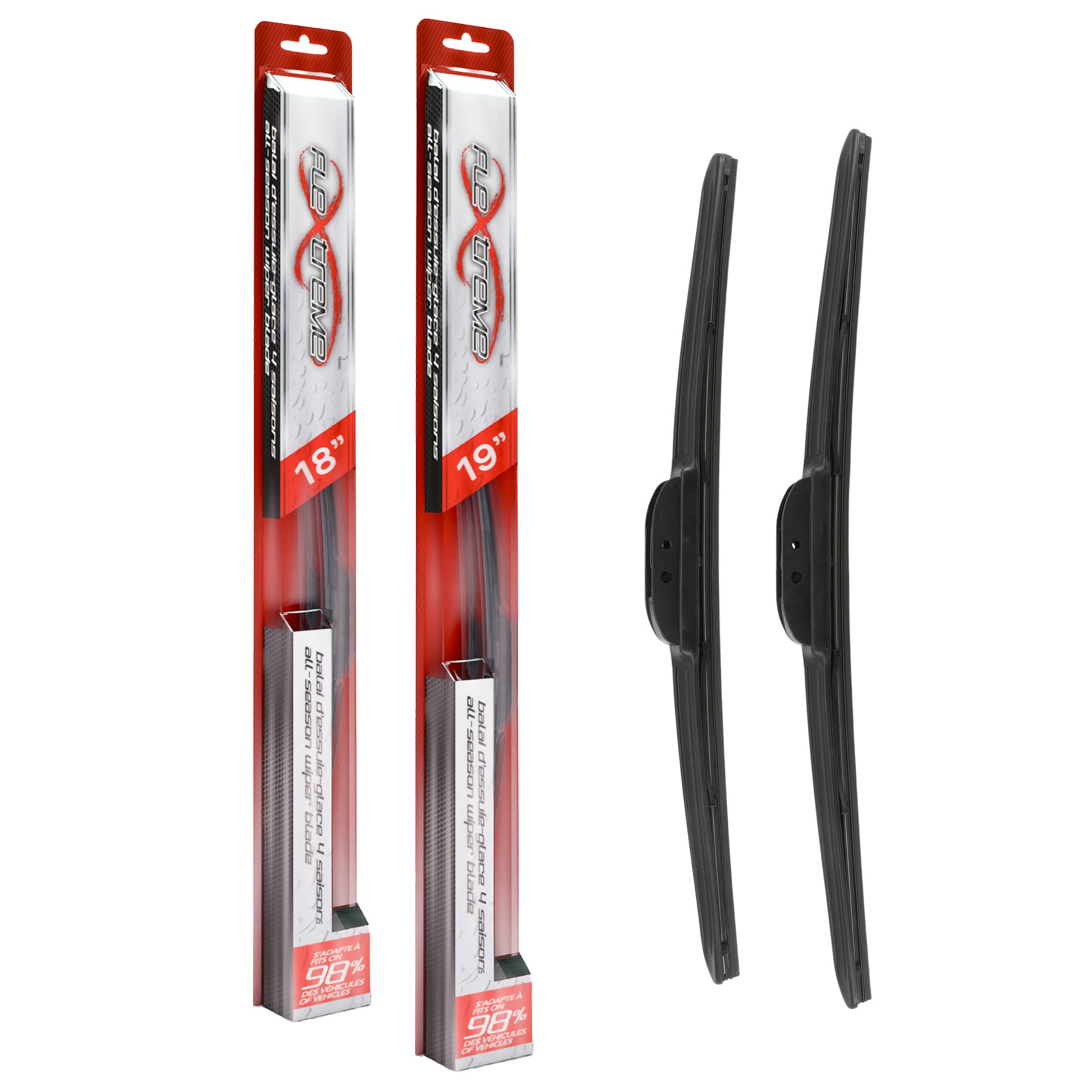 Flextreme - K90-100295 - Front Windshield Wiper Blade Kits