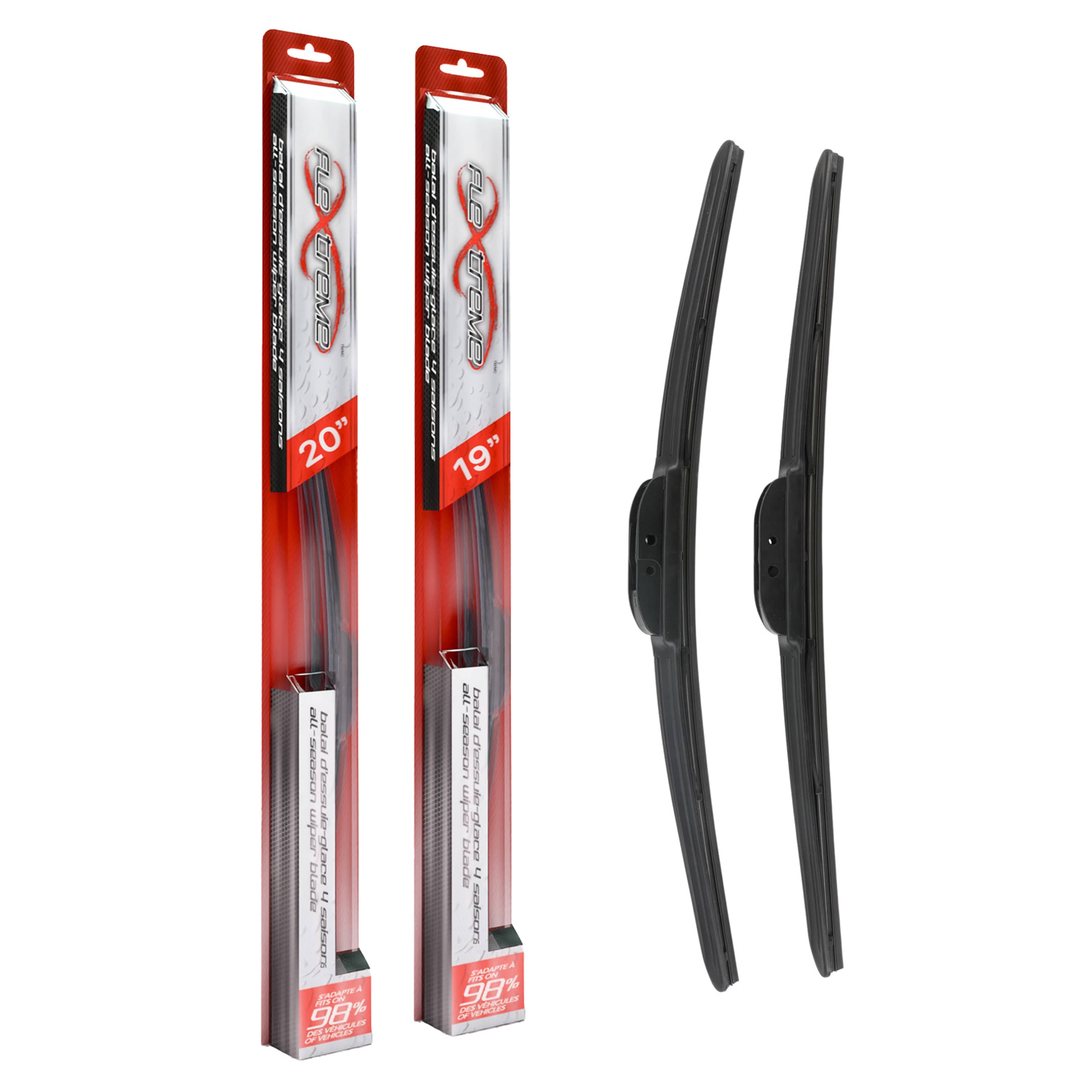 Flextreme - K90-100296 - Front Windshield Wiper Blade Kits