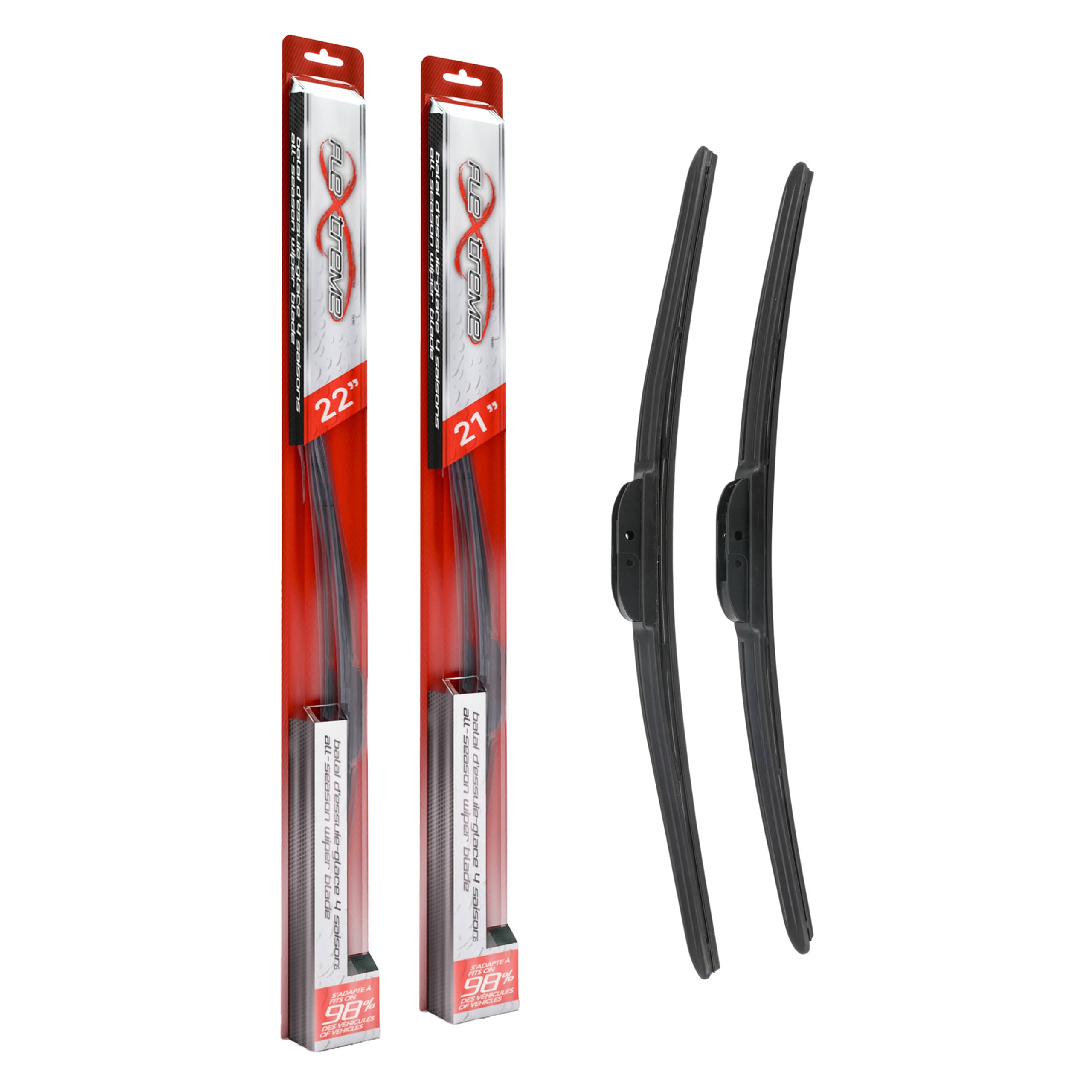 Flextreme - K90-100336 - Front Windshield Wiper Blade Kits