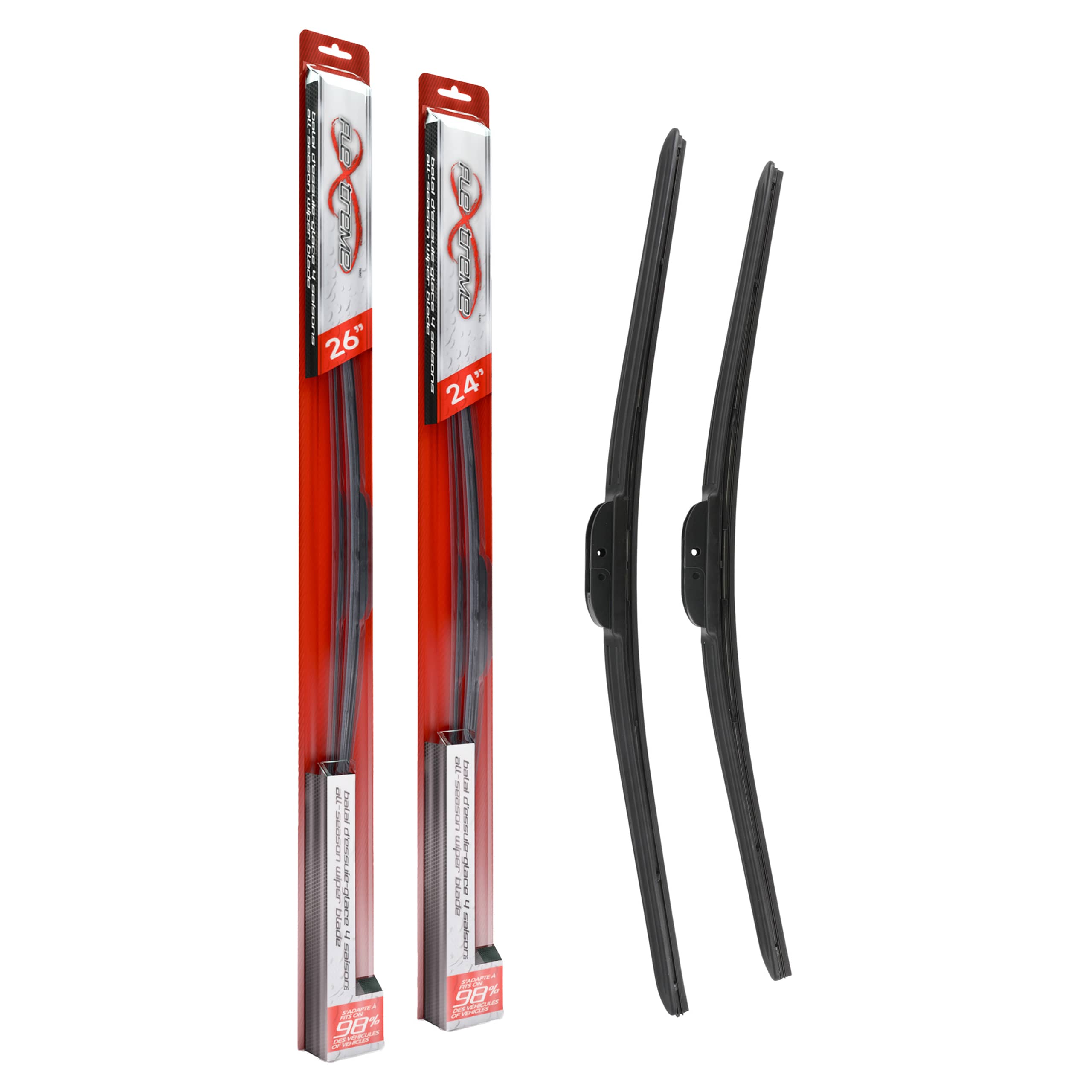 Flextreme - K90-100366 - Front Windshield Wiper Blade Kits