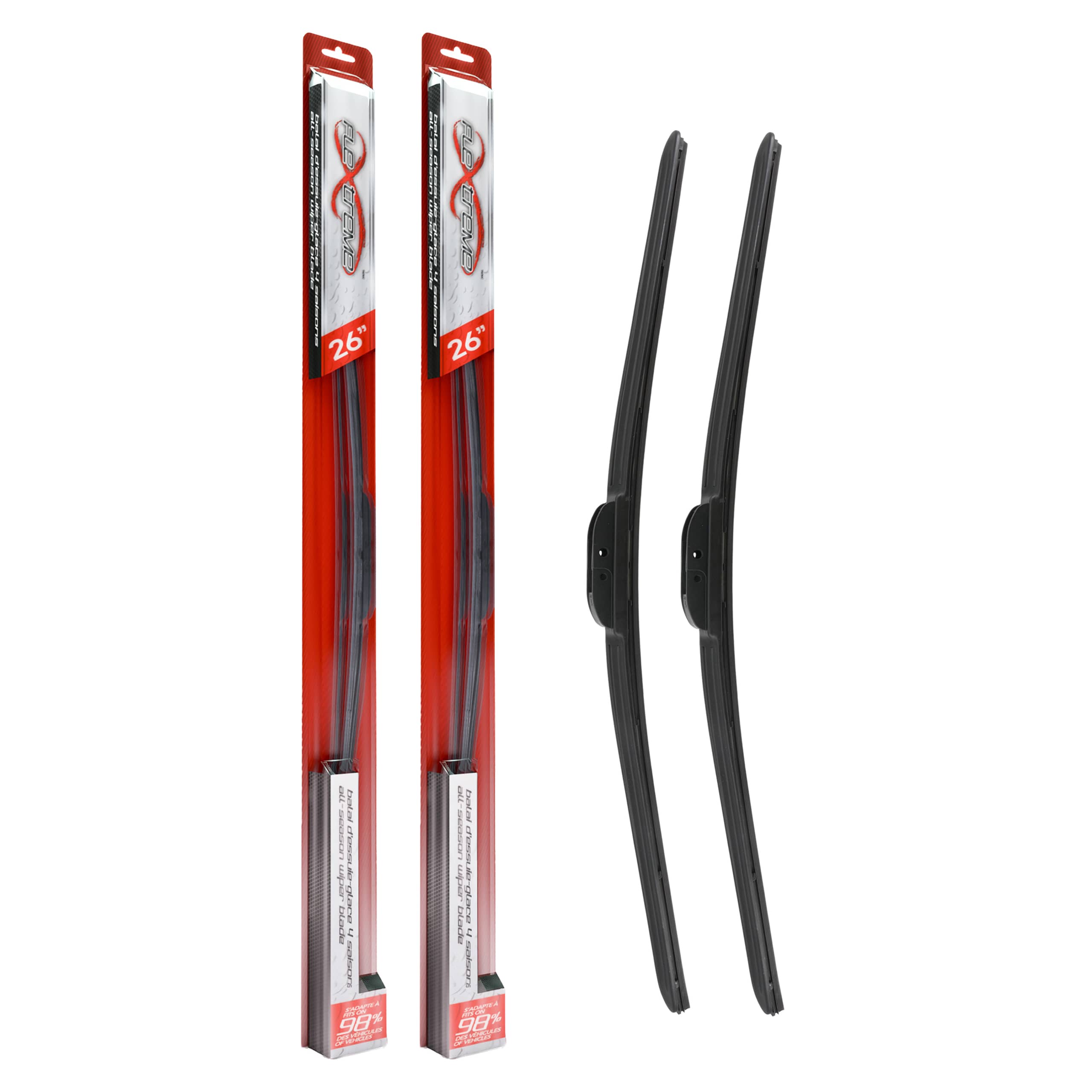 Flextreme - K90-100580 - Front Windshield Wiper Blade Kits