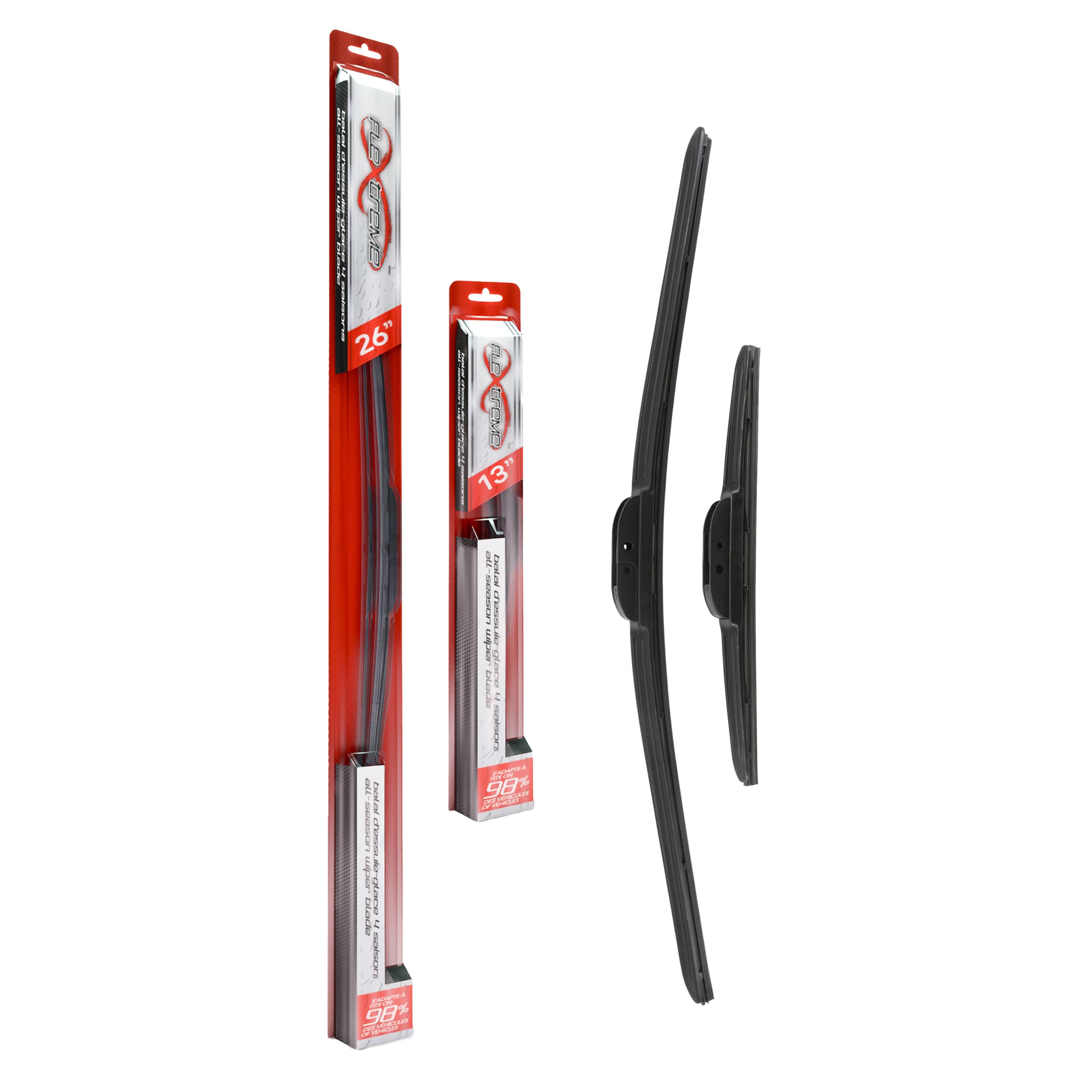 Flextreme - K90-100679 - Front Windshield Wiper Blade Kits