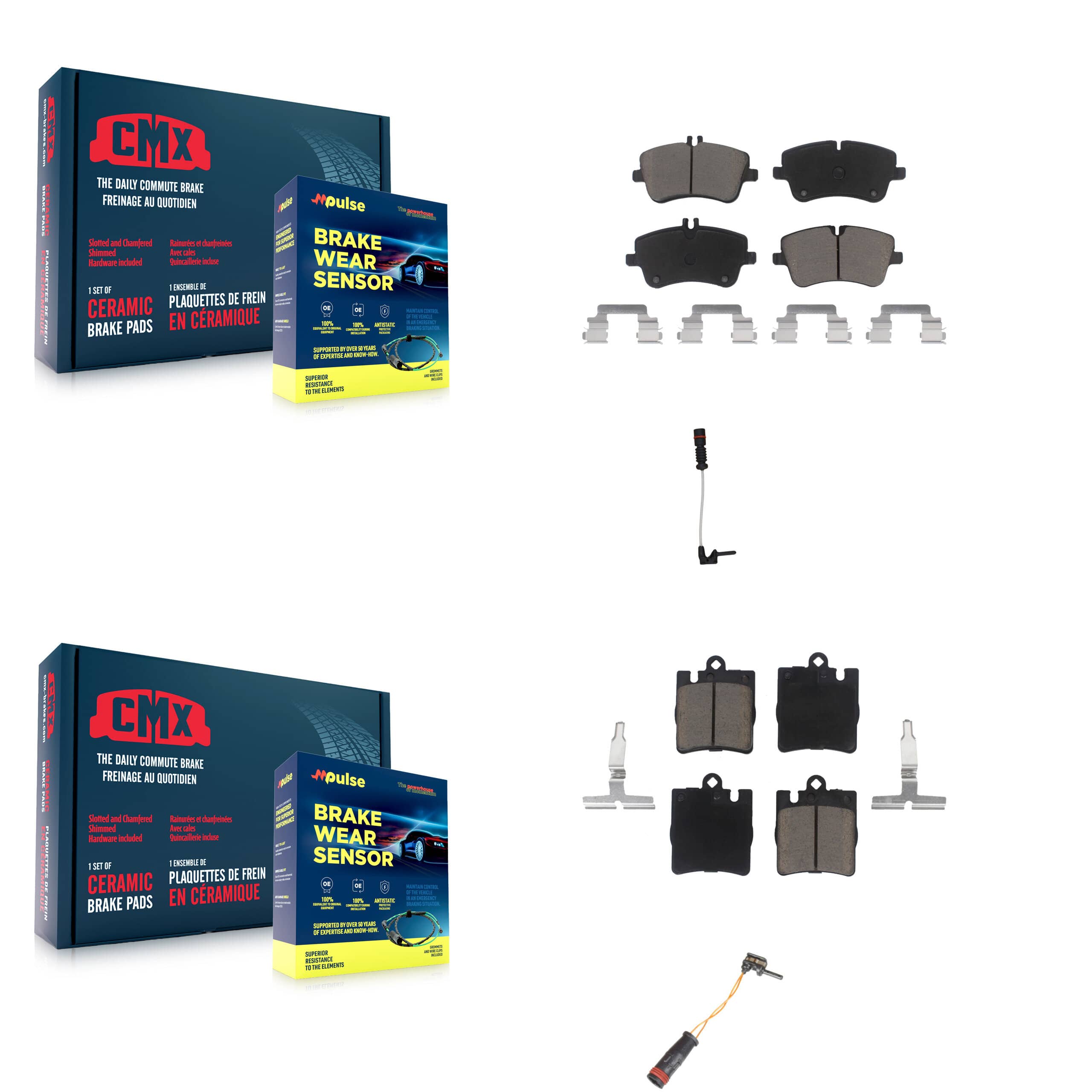 CMX - KCW-100039 - Front and Rear Disc Brake Pad Kits