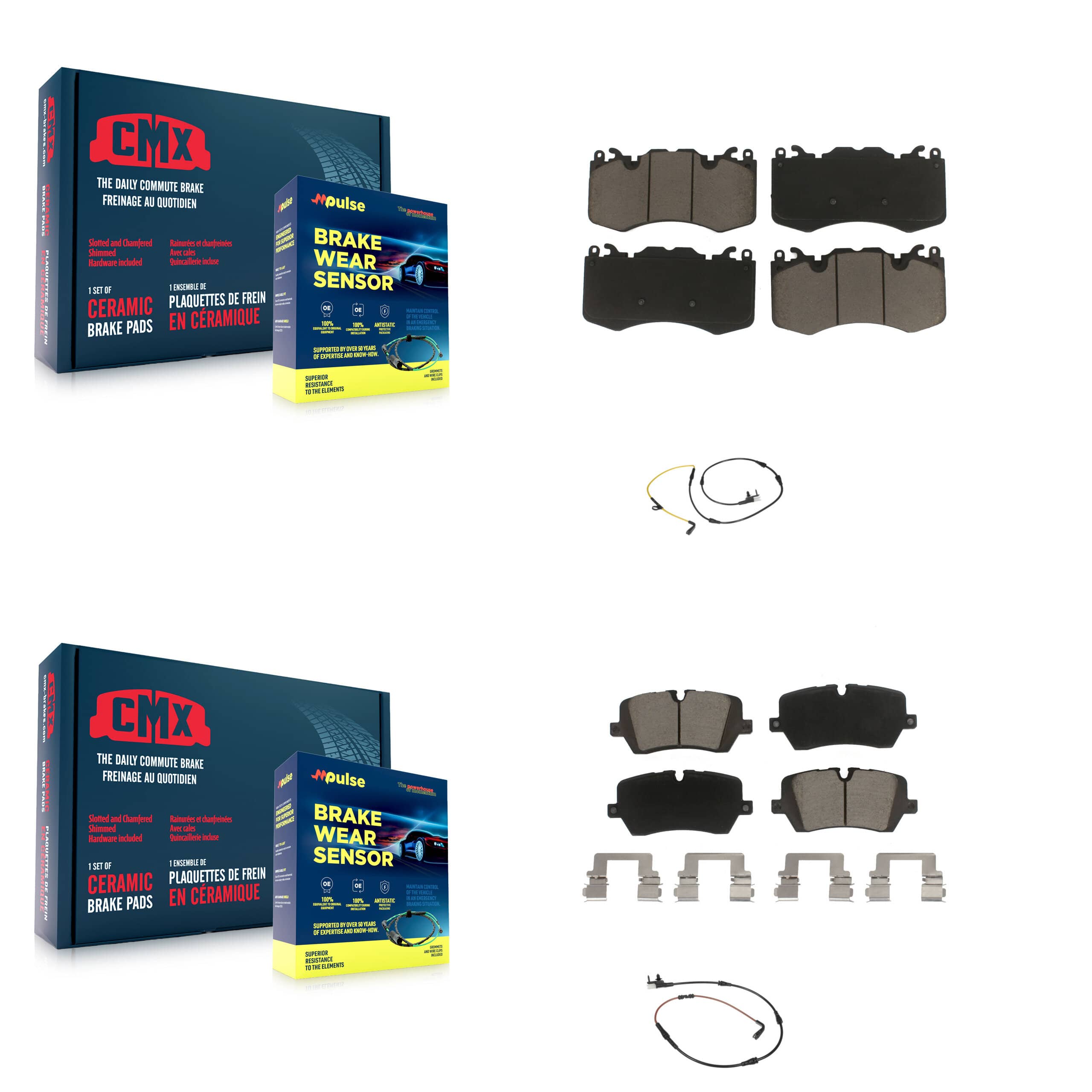 CMX - KCW-100041 - Front and Rear Disc Brake Pad Kits
