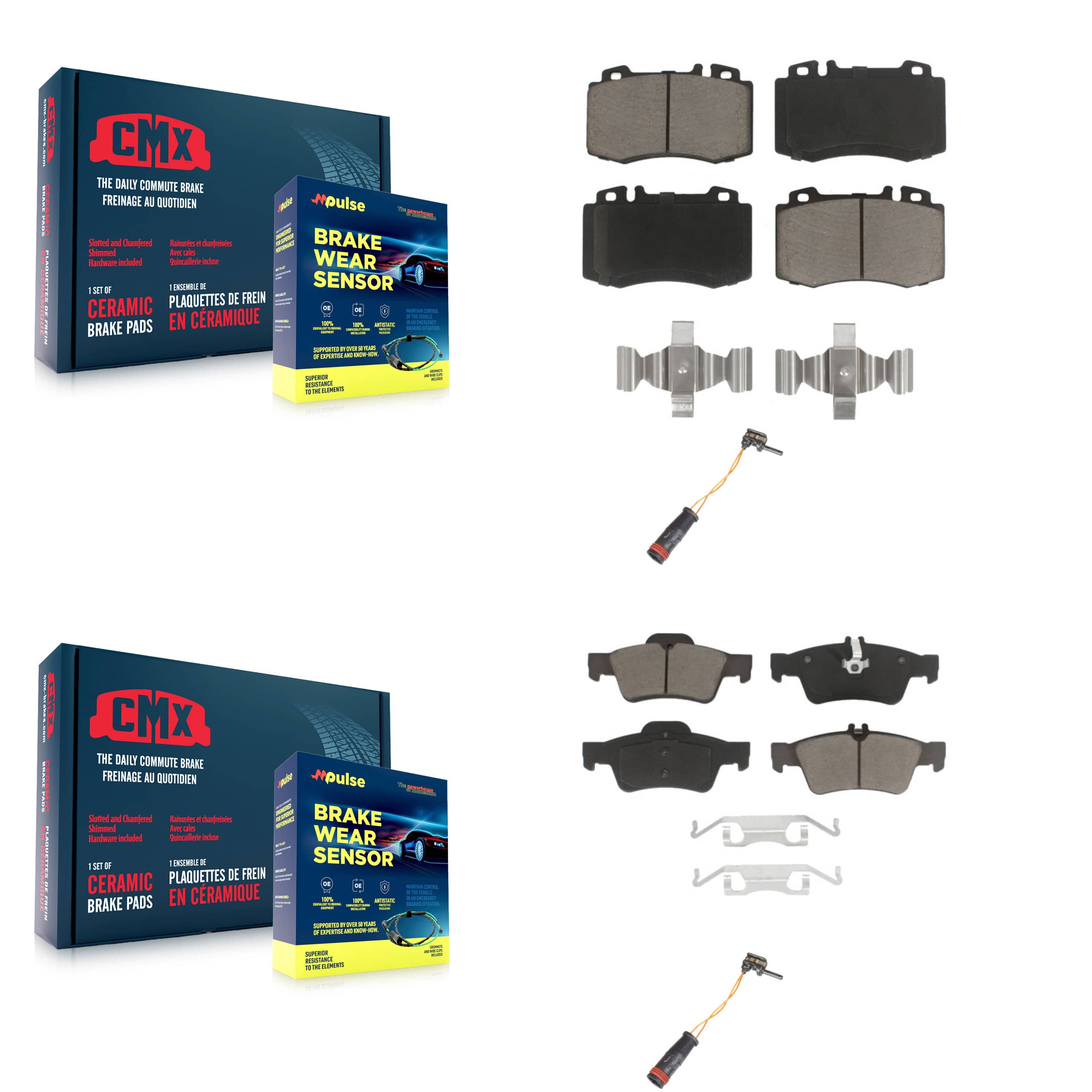 CMX - KCW-100149 - Front and Rear Disc Brake Pad Kits