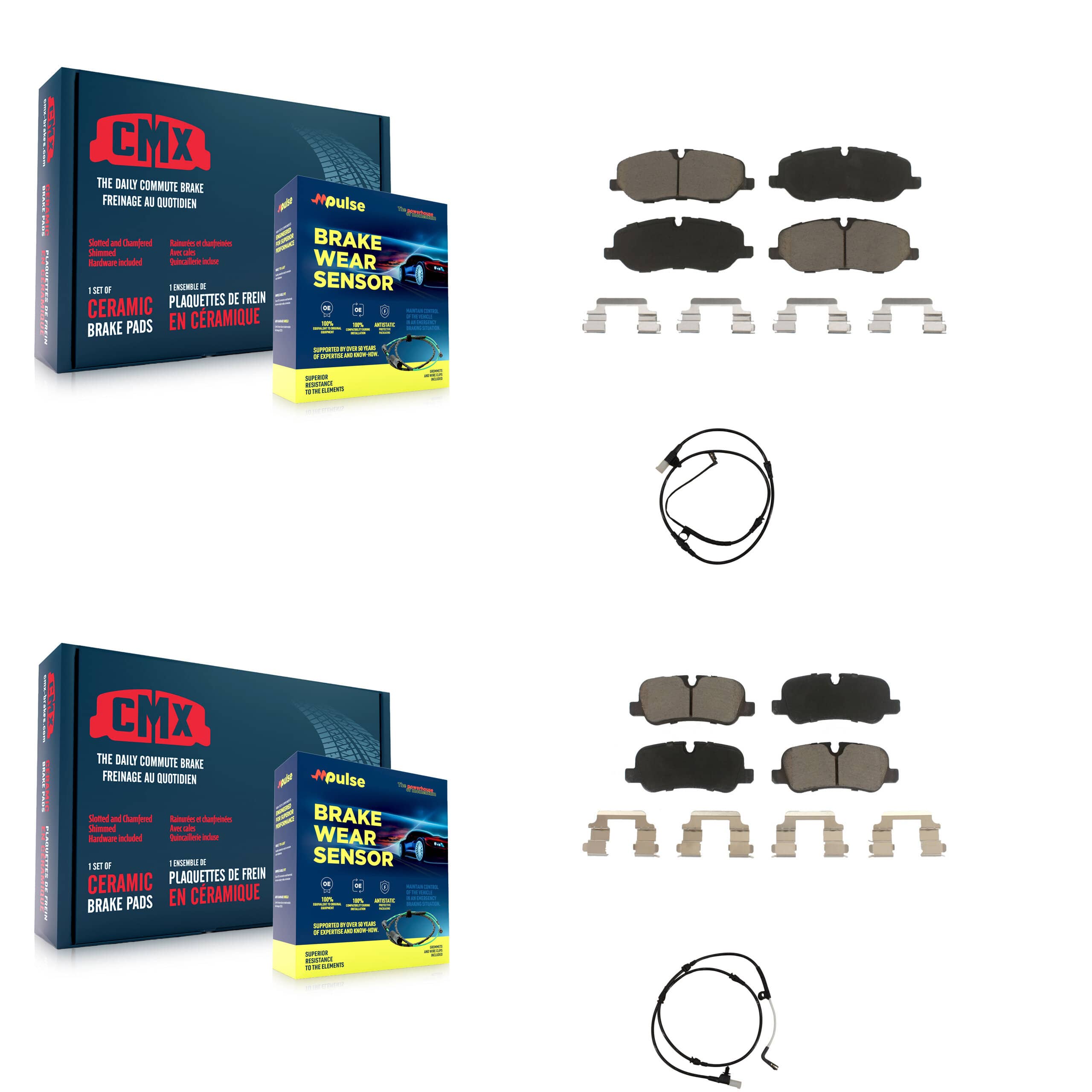 CMX - KCW-100167 - Front and Rear Disc Brake Pad Kits