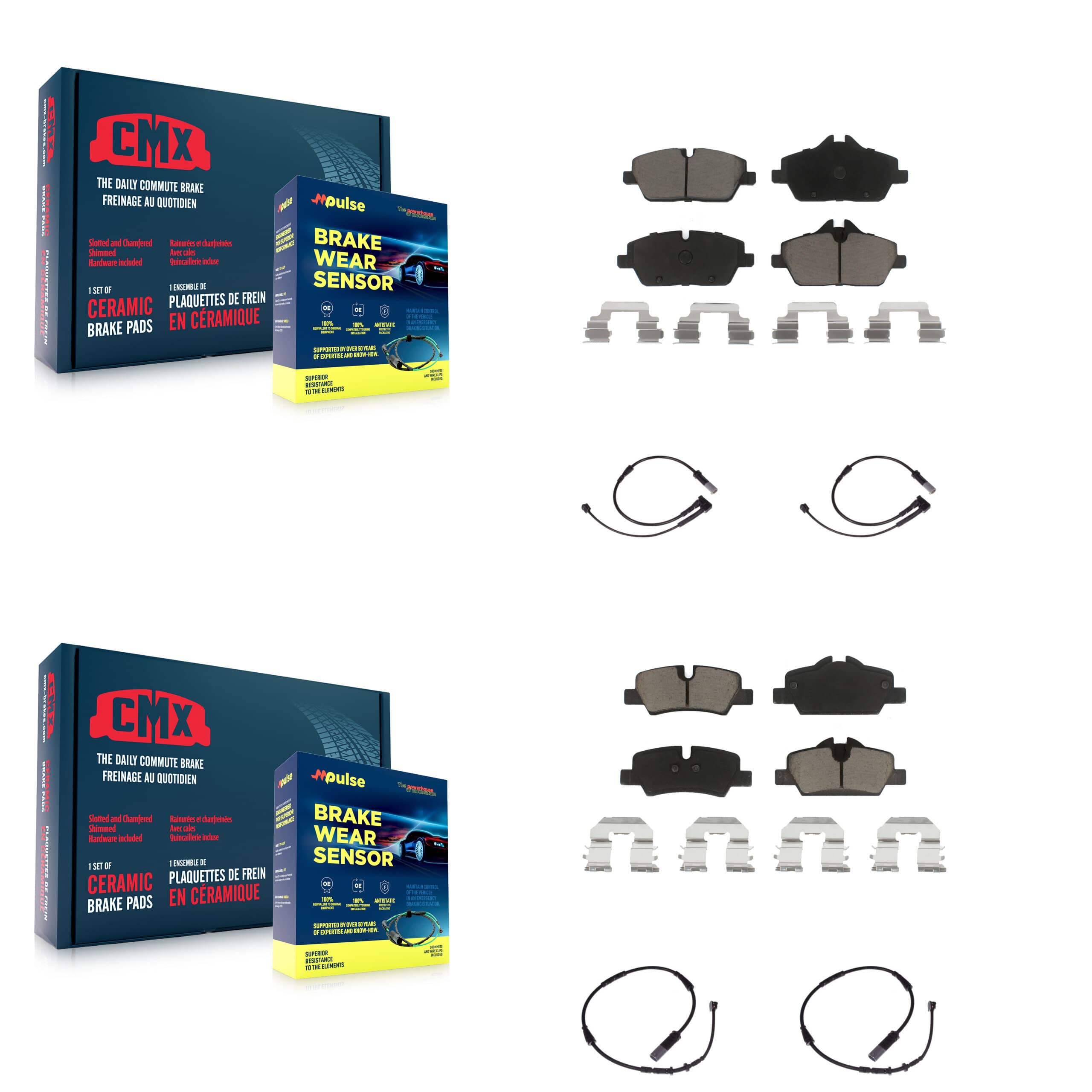 CMX - KCW-100173 - Front and Rear Disc Brake Pad Kits