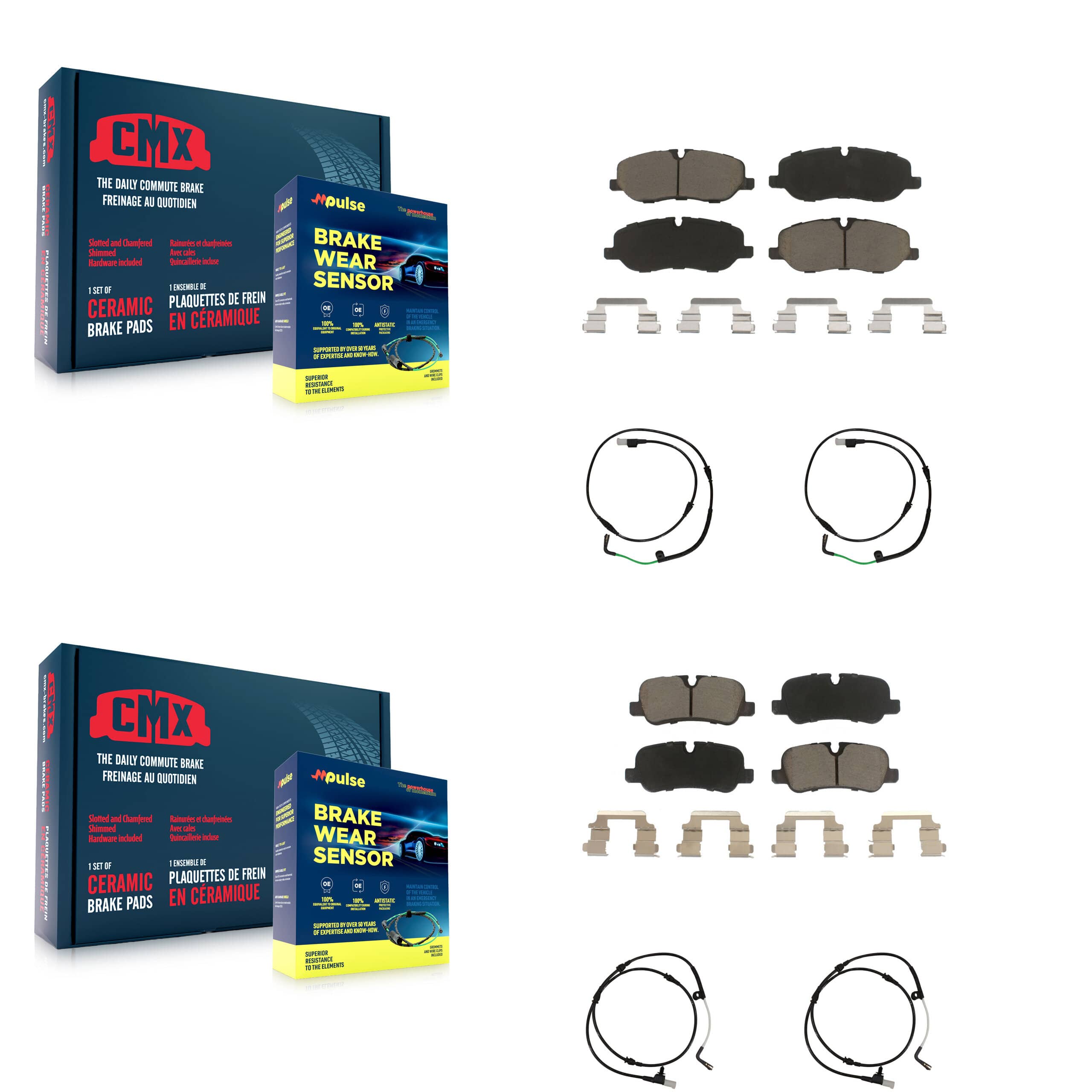 CMX - KCW-100183 - Front and Rear Disc Brake Pad Kits